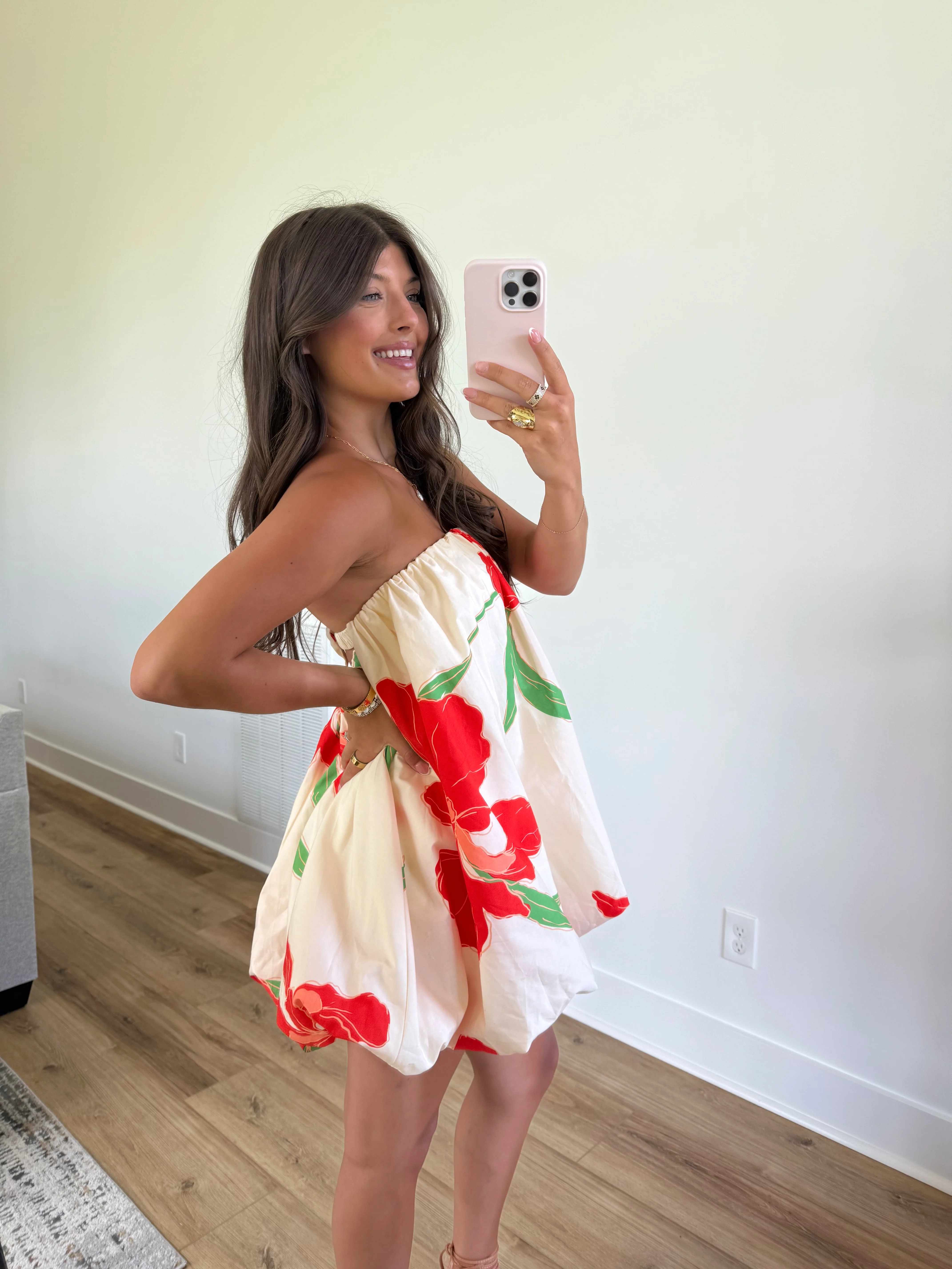 Poppy Bubble Bow Mini Dress - Image 3