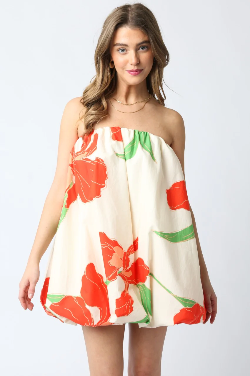 Poppy Bubble Bow Mini Dress - Image 6