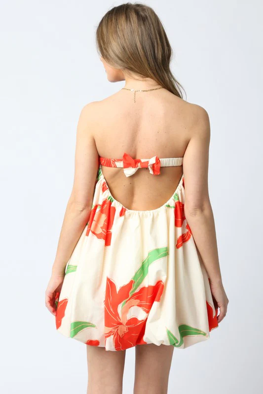 Poppy Bubble Bow Mini Dress - Image 7