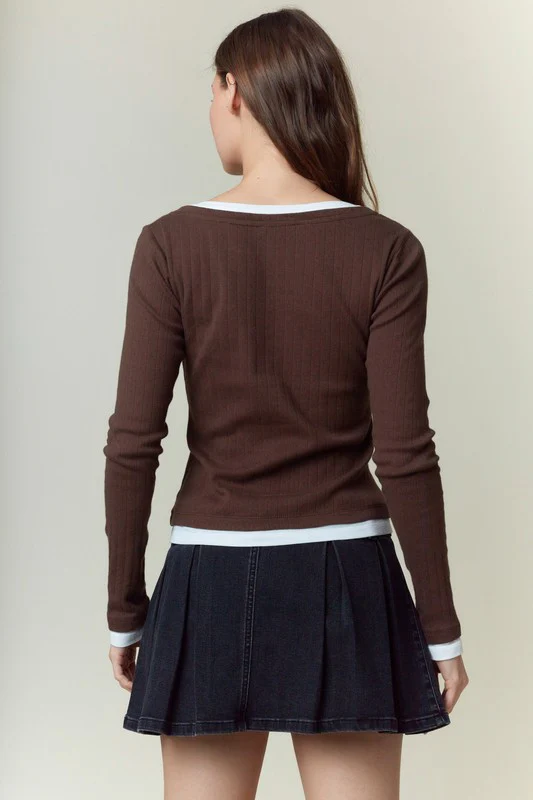 Prep Fall Top (Brown) - Image 9