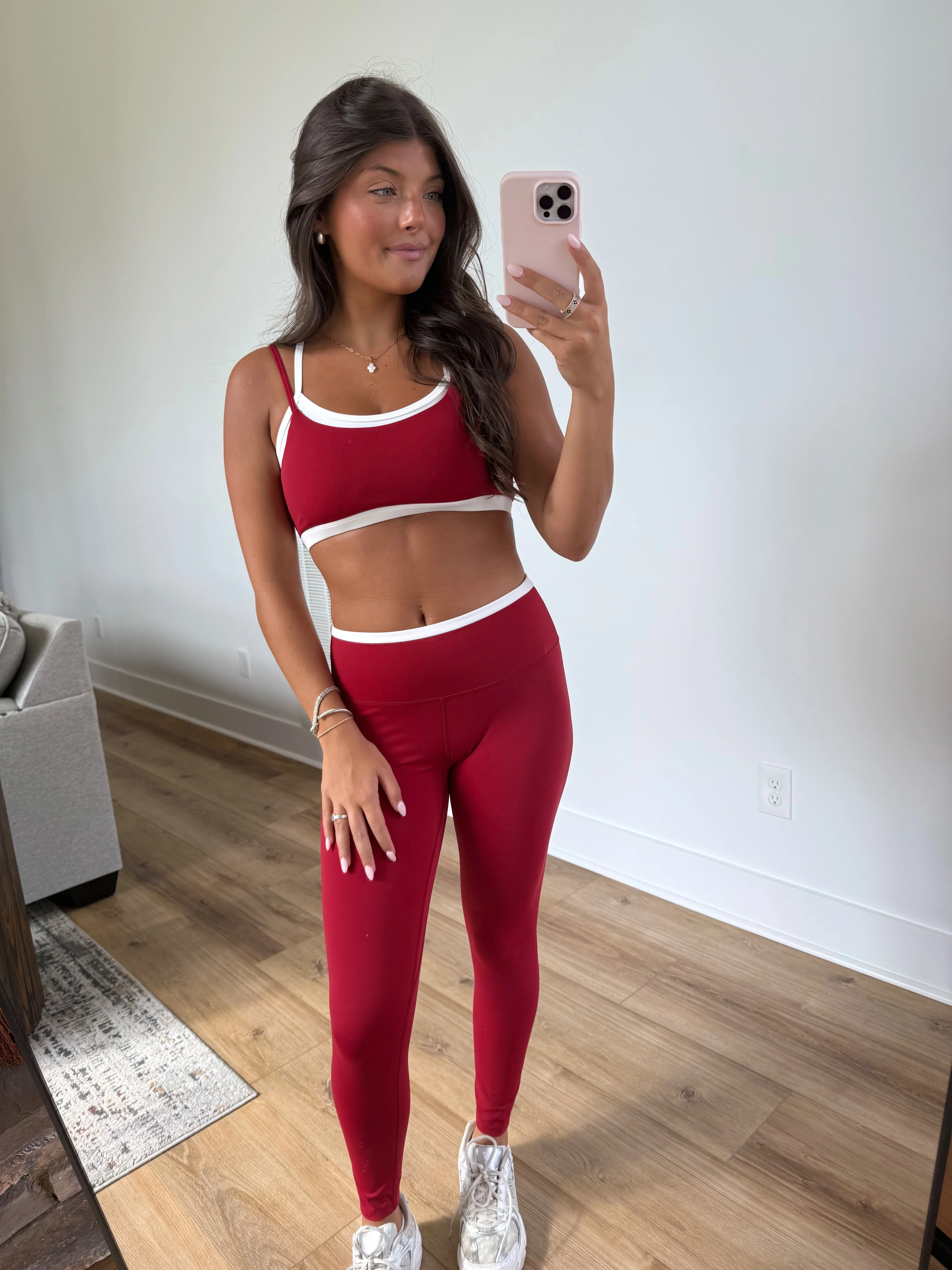 Red Layered SPORTS BRA - Image 2