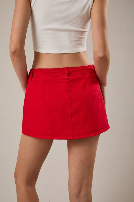 Red Mini Skort - Image 6