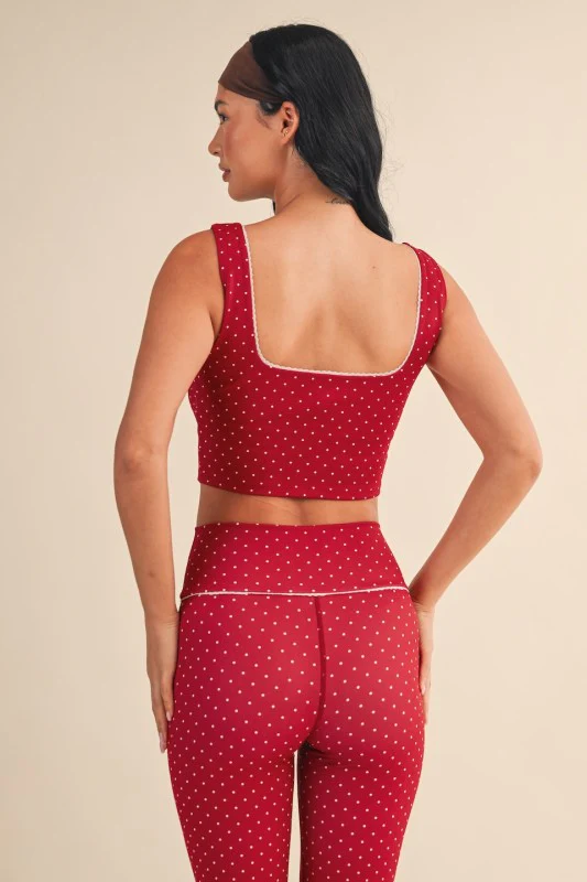 Red/White Polka Dot Athletic Set - Image 10