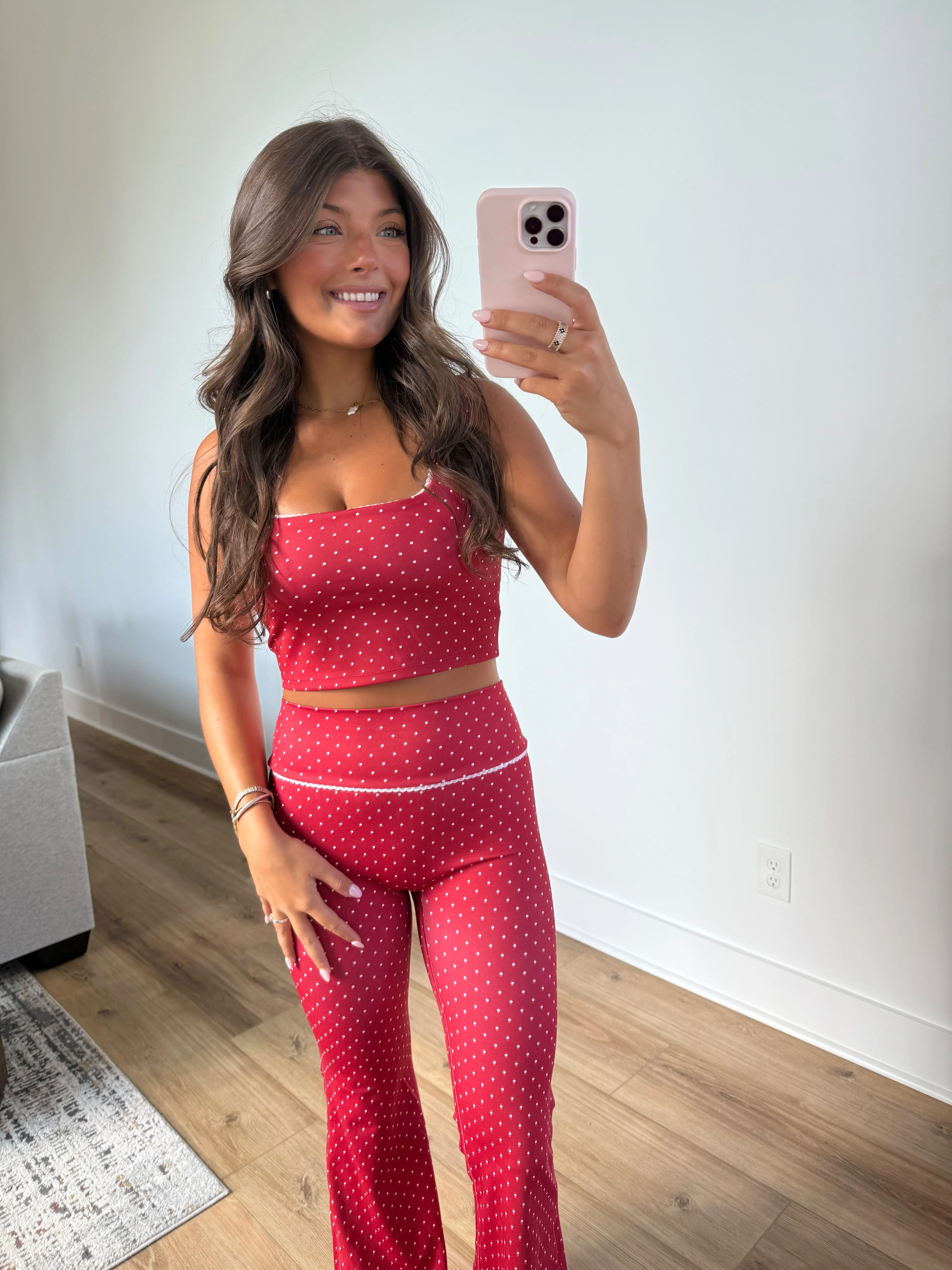 Red/White Polka Dot Athletic Set - Image 5