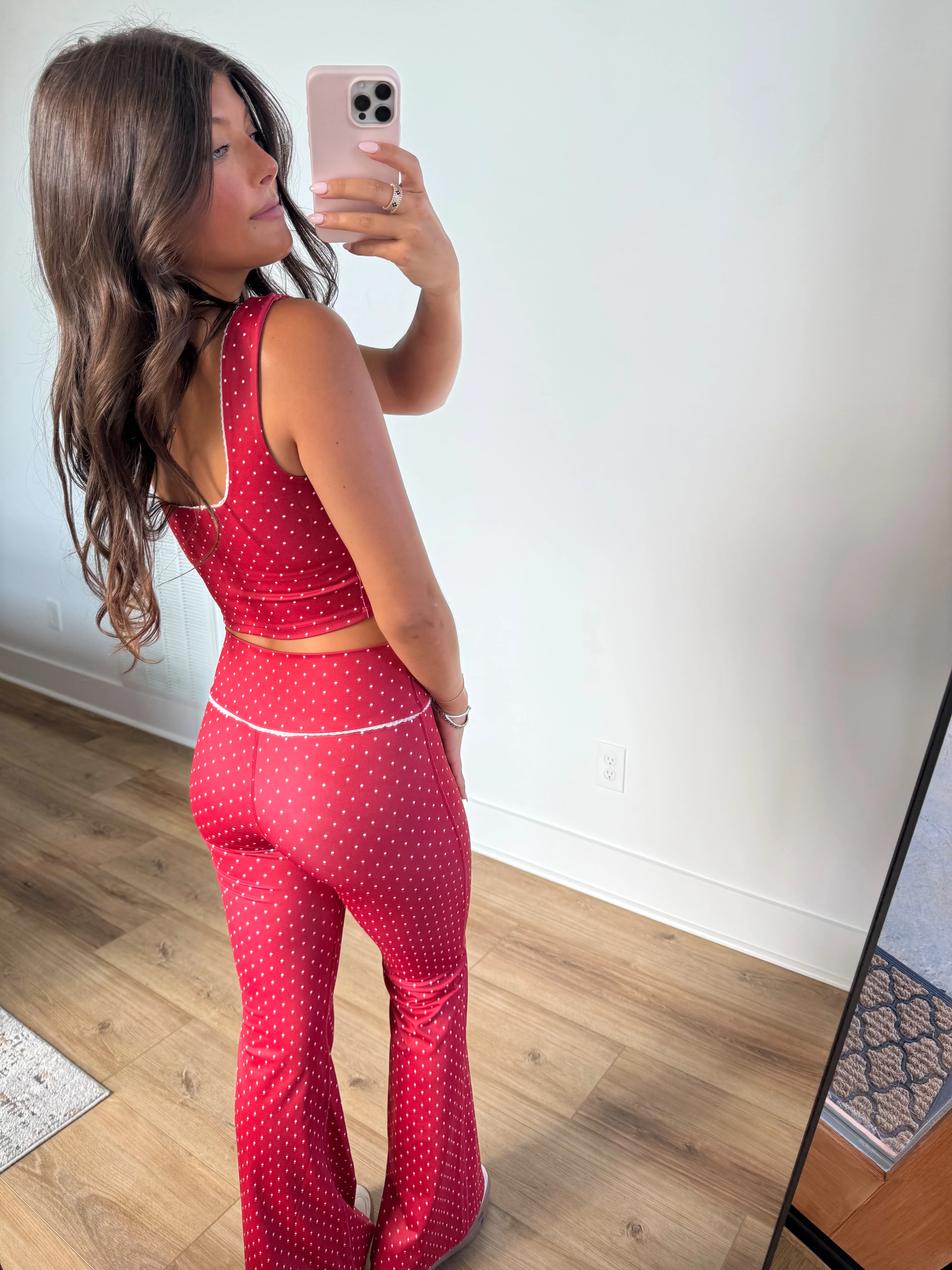 Red/White Polka Dot Athletic Set - Image 7
