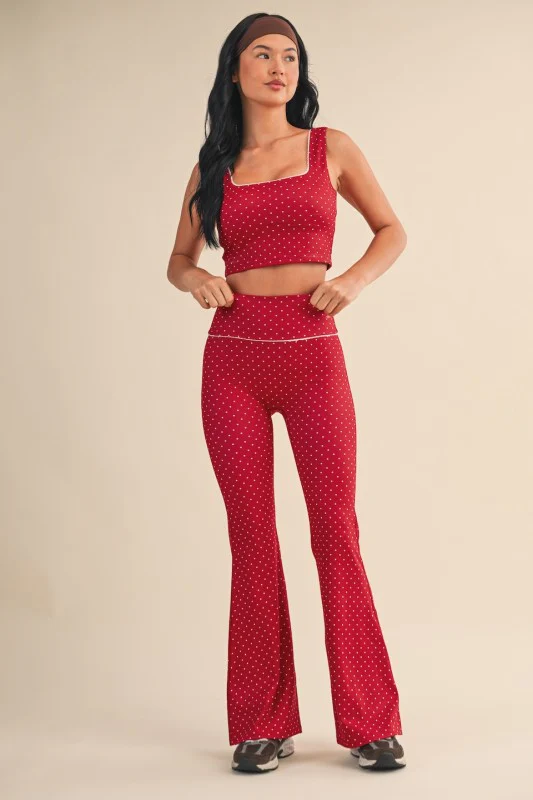 Red/White Polka Dot Athletic Set - Image 9