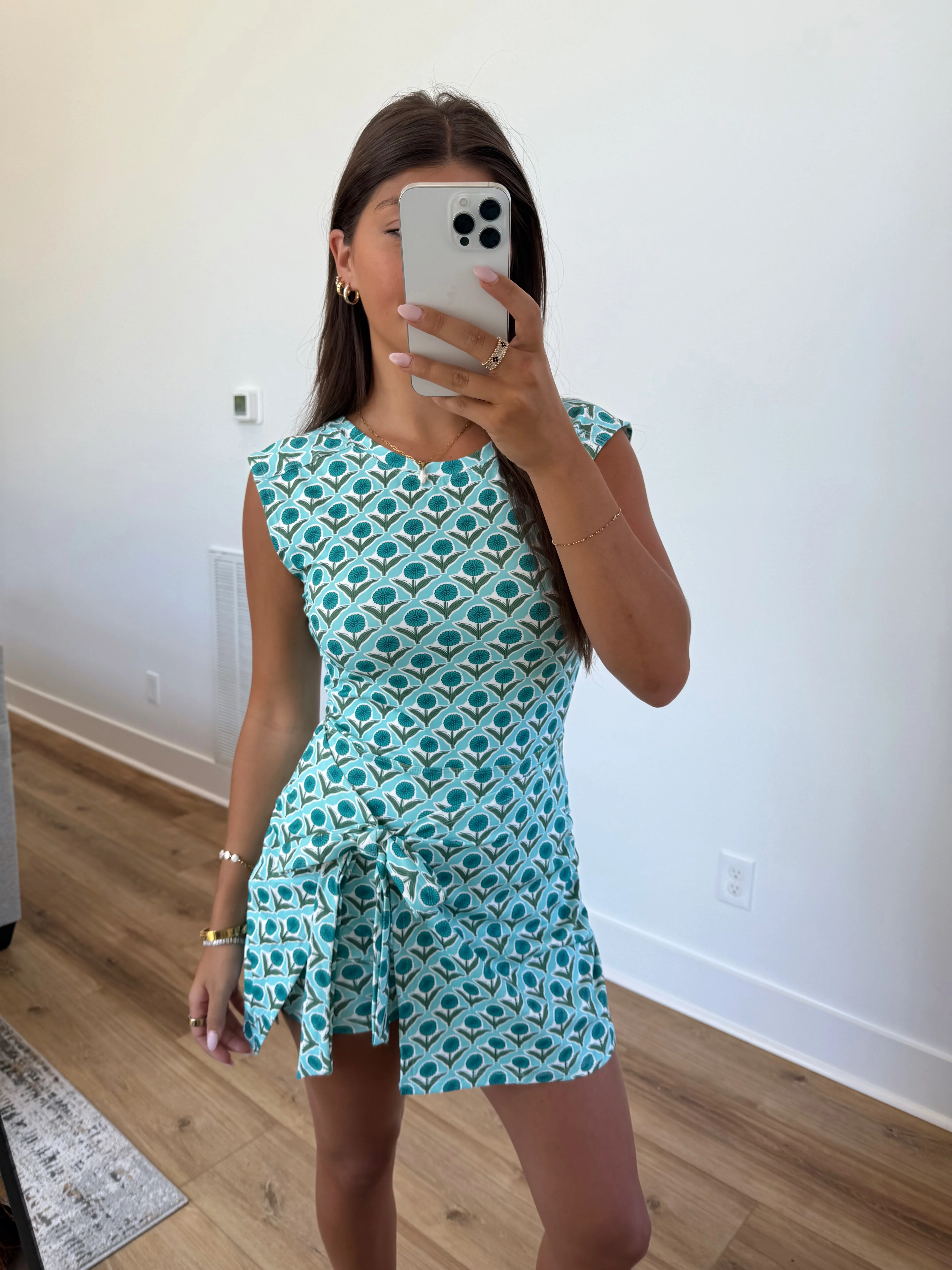 Retro Bloom Wrap Romper - Image 2