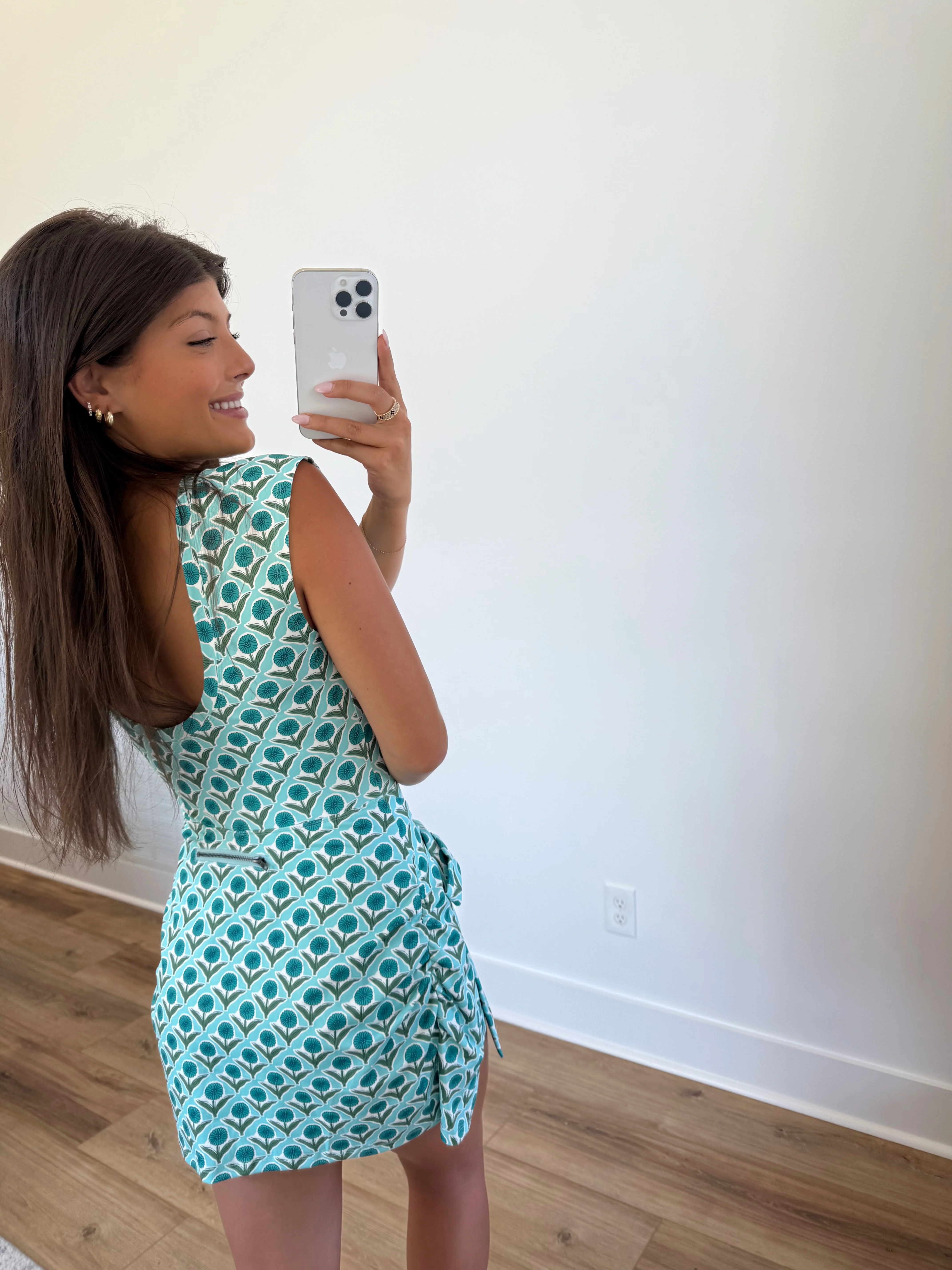 Retro Bloom Wrap Romper - Image 3