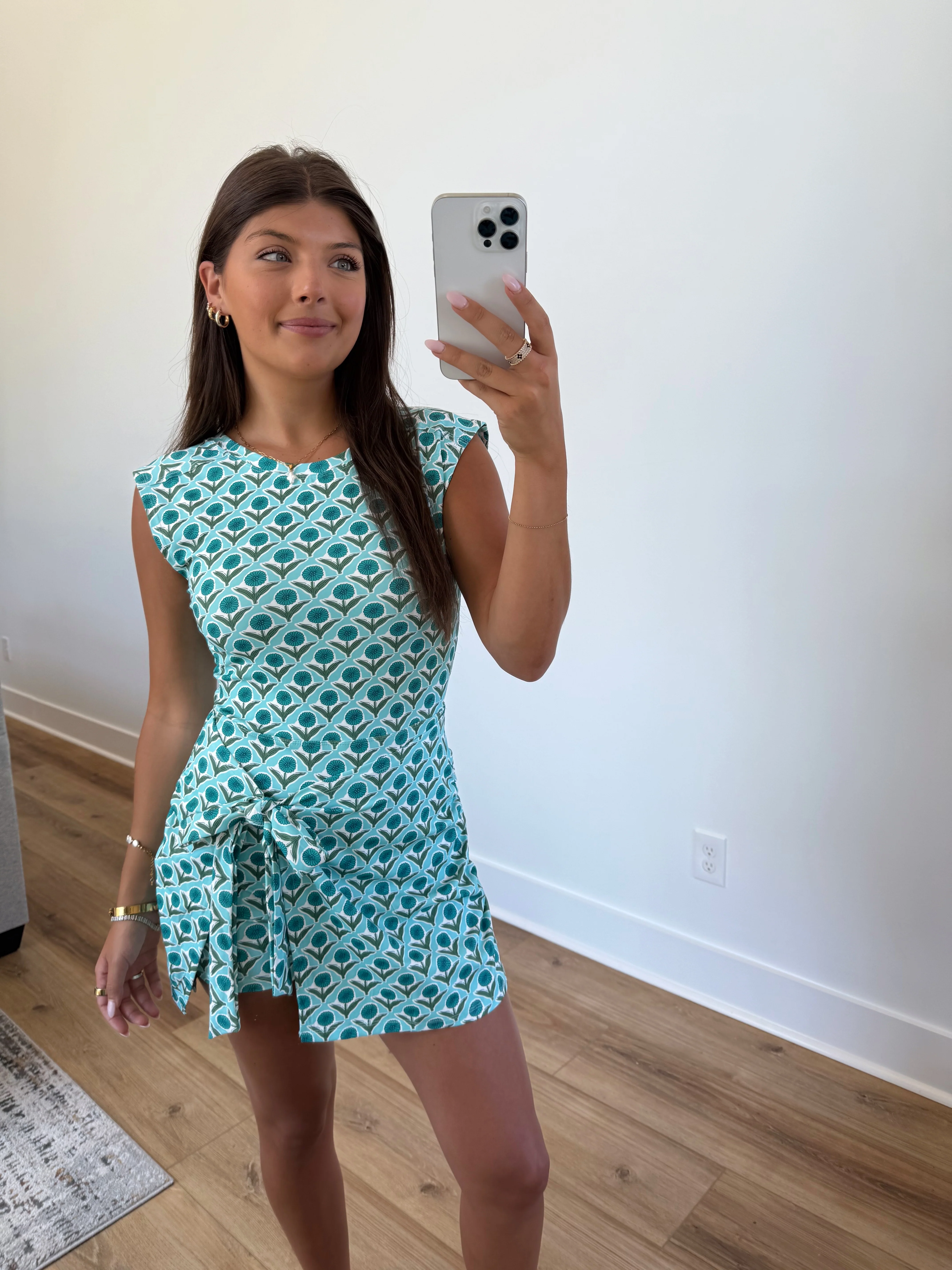 Retro Bloom Wrap Romper - Image 6