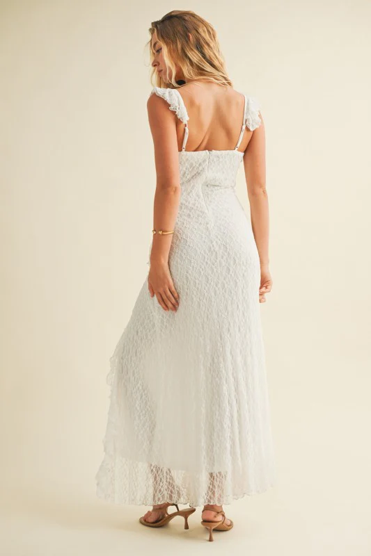 Ruffle Lace Front Maxi - Image 8