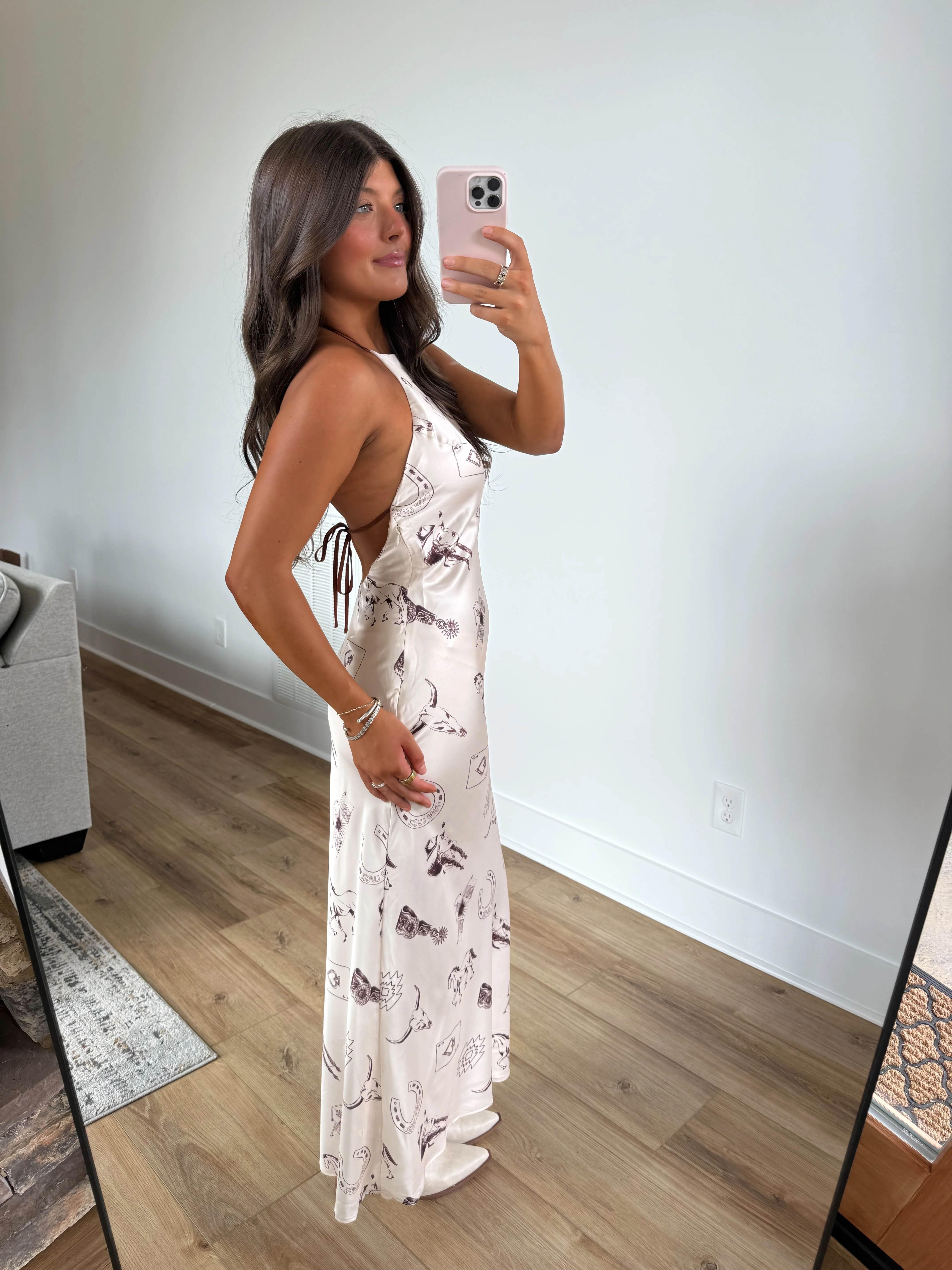 Saddle & Silk Maxi Dress - Image 4