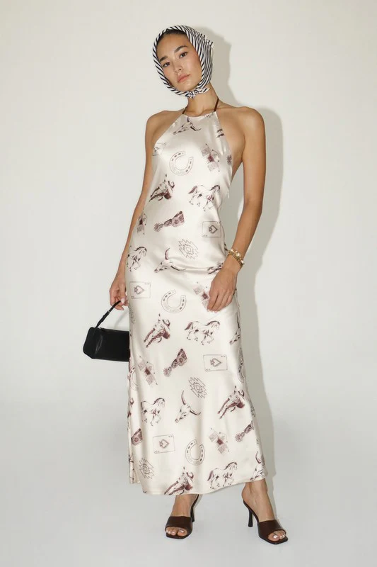 Saddle & Silk Maxi Dress - Image 5