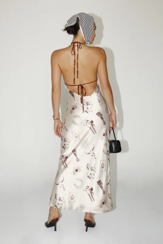 Saddle & Silk Maxi Dress - Image 6