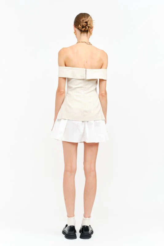 Sandy Linen Mini Dress - Image 6