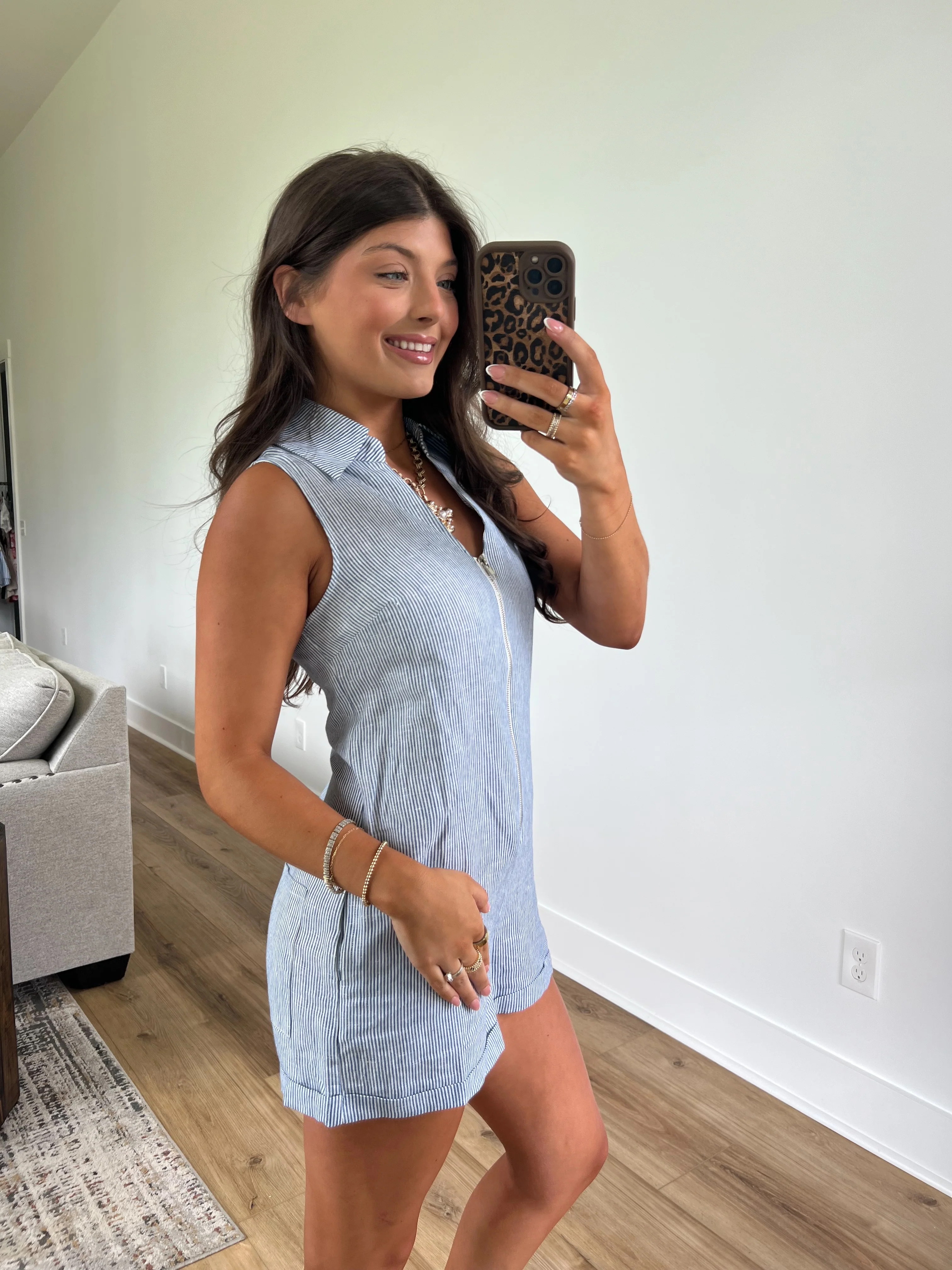 Seersucker Romper - Image 3