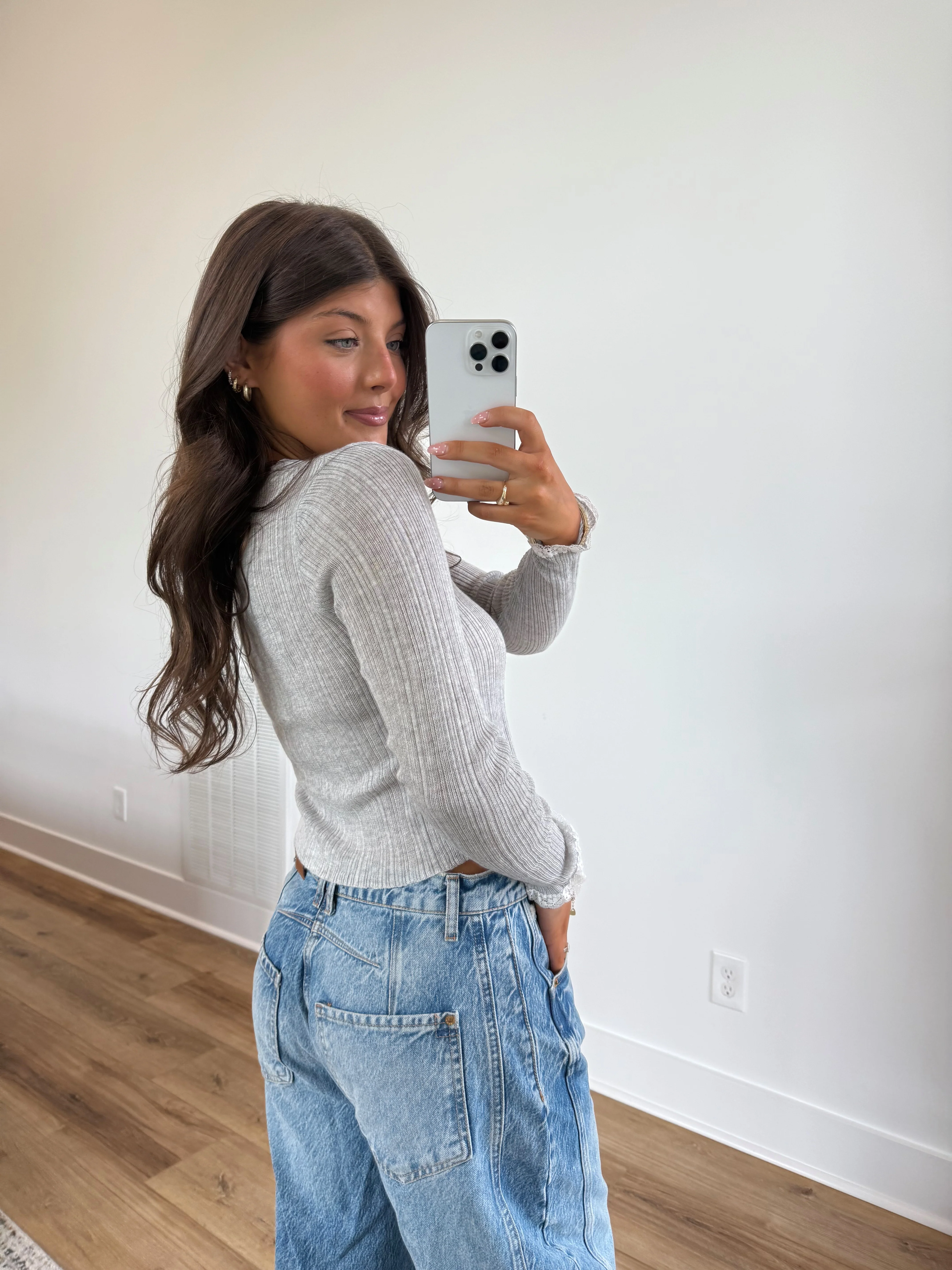 Silver Lace Cardigan - Image 4