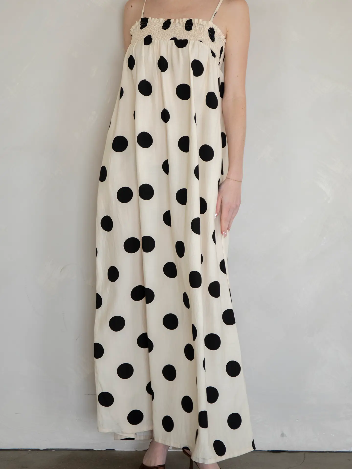 Smocked Top Polka Dot Maxi - Image 6