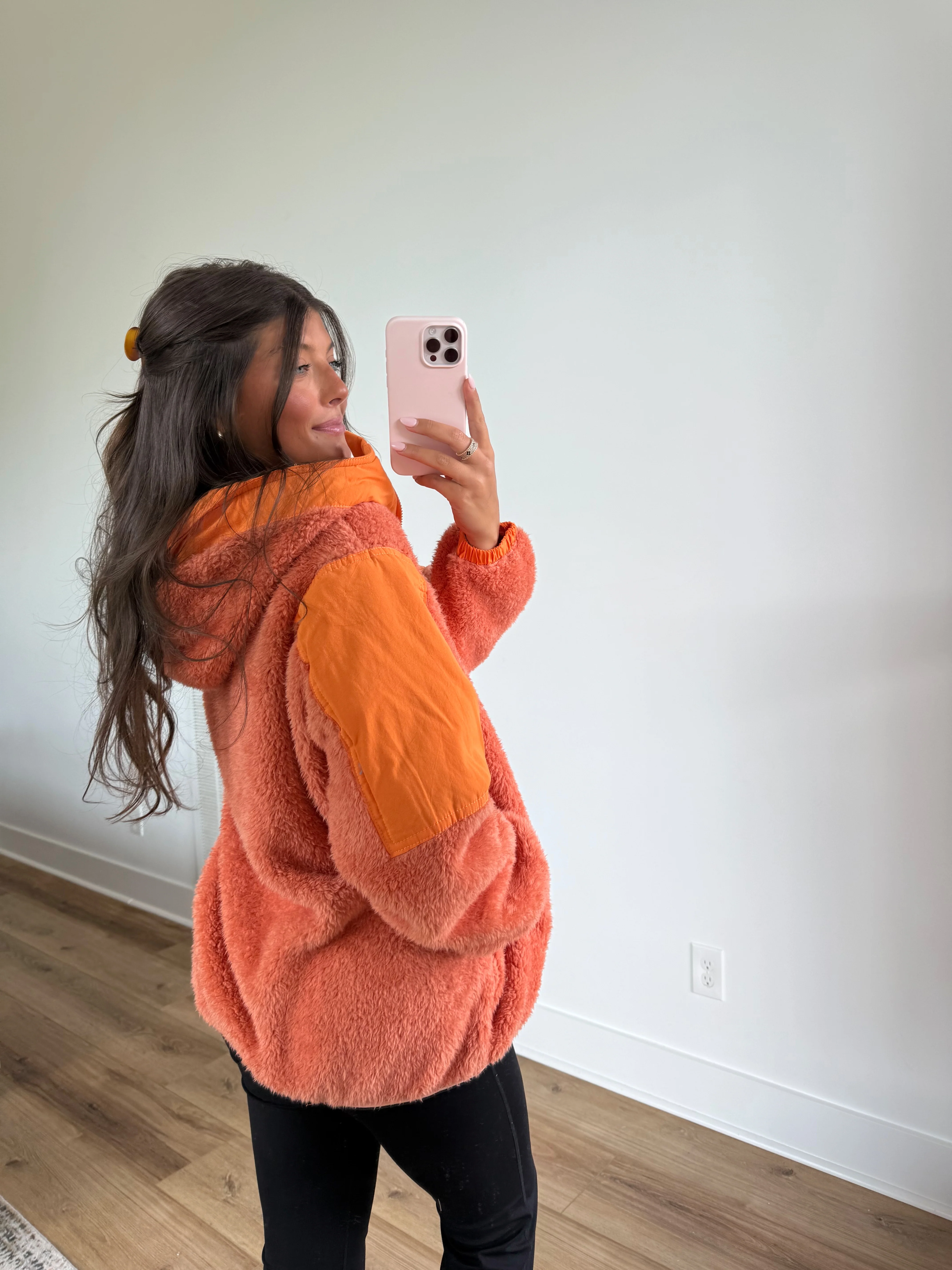 Snuggle Up Sherpa (Orange) - Image 3