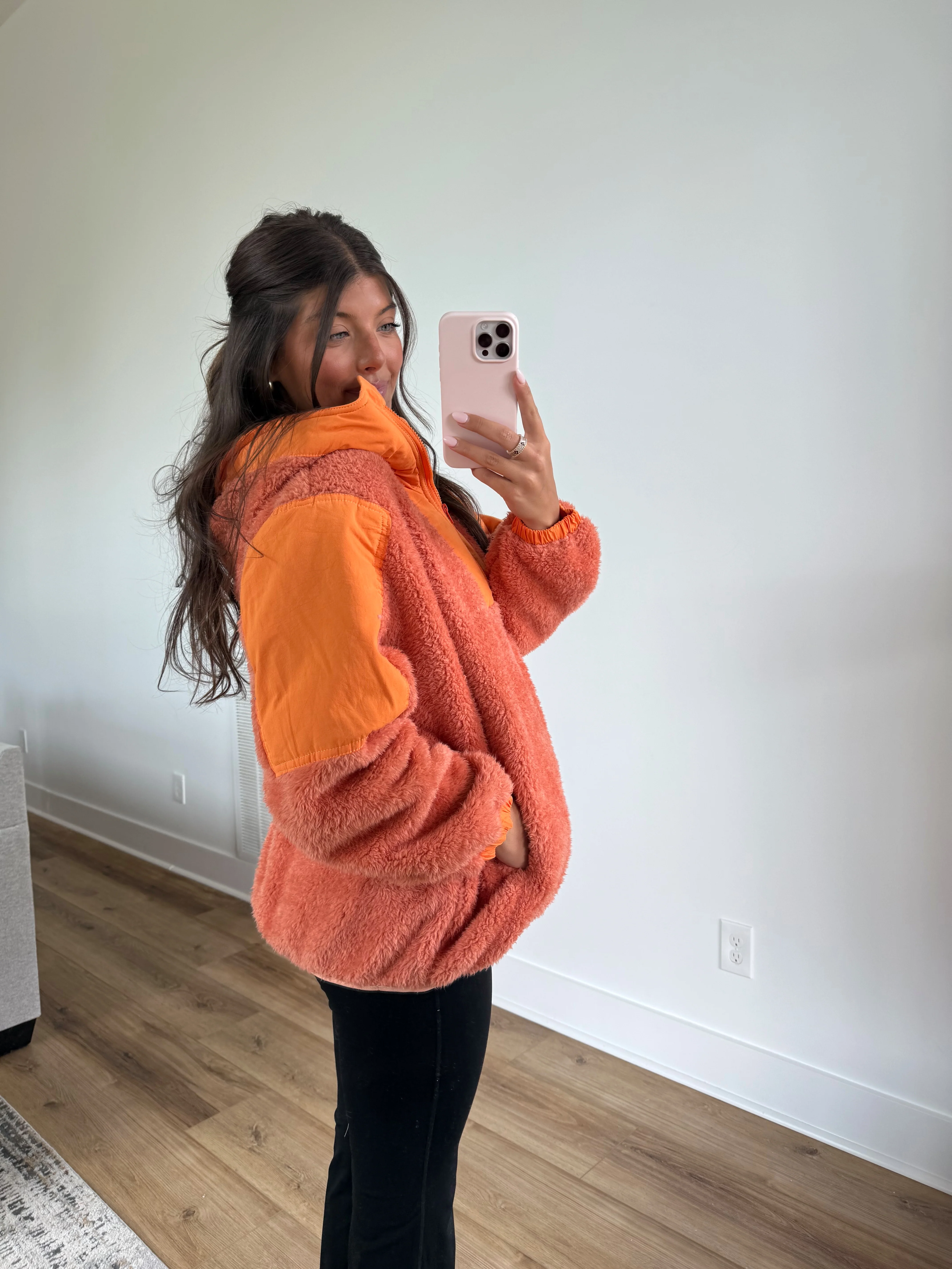 Snuggle Up Sherpa (Orange) - Image 6