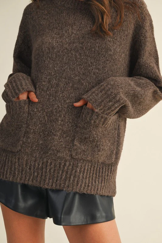 Snuggle Up Sweater (Dark Brown) - Image 5