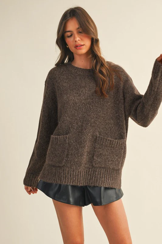 Snuggle Up Sweater (Dark Brown) - Image 7