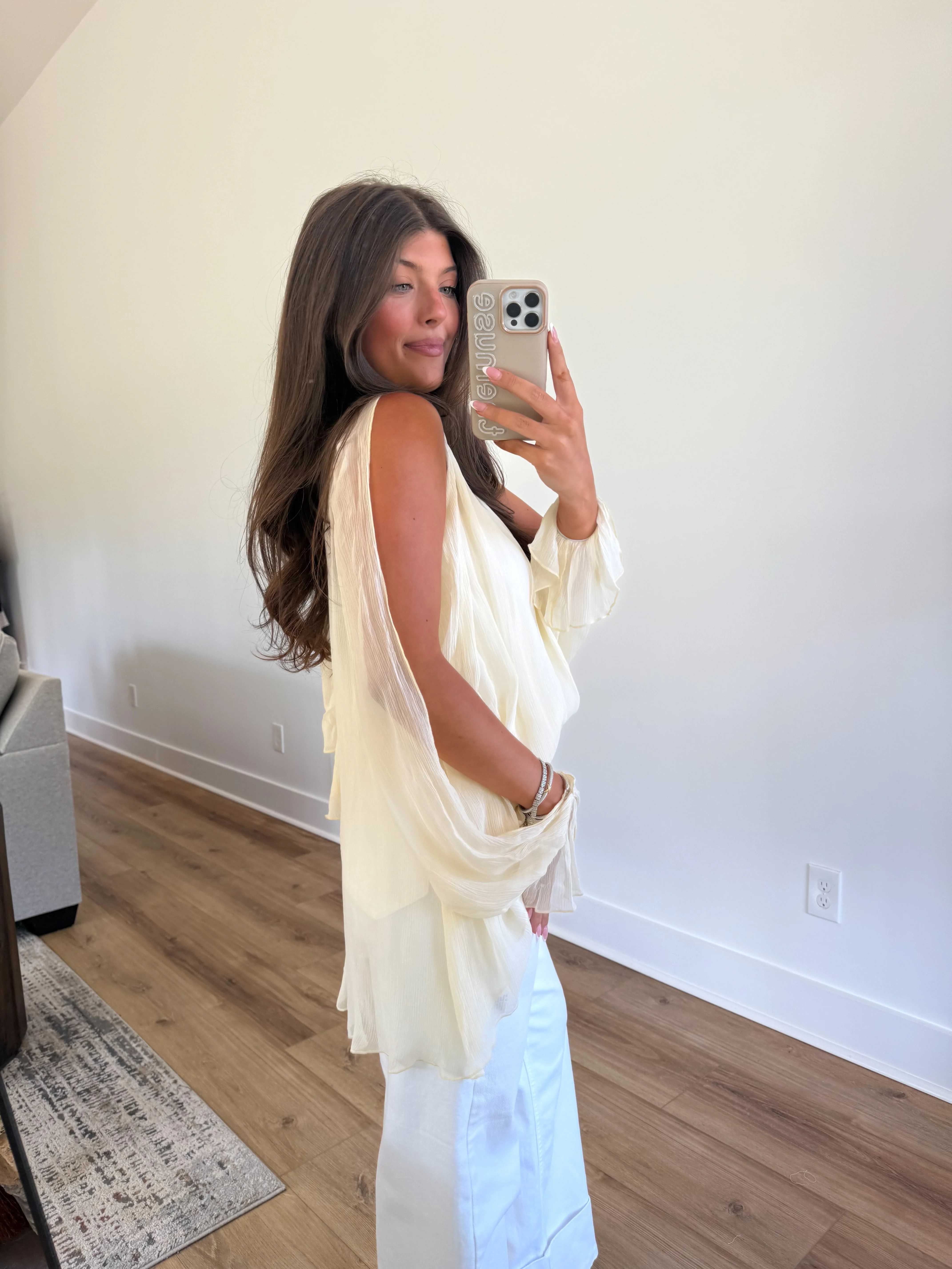 Soft Wrap Scarf Top - Image 4