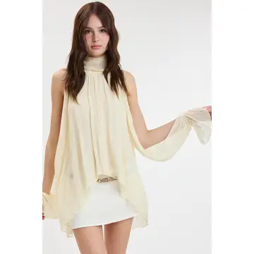 Soft Wrap Scarf Top - Image 5