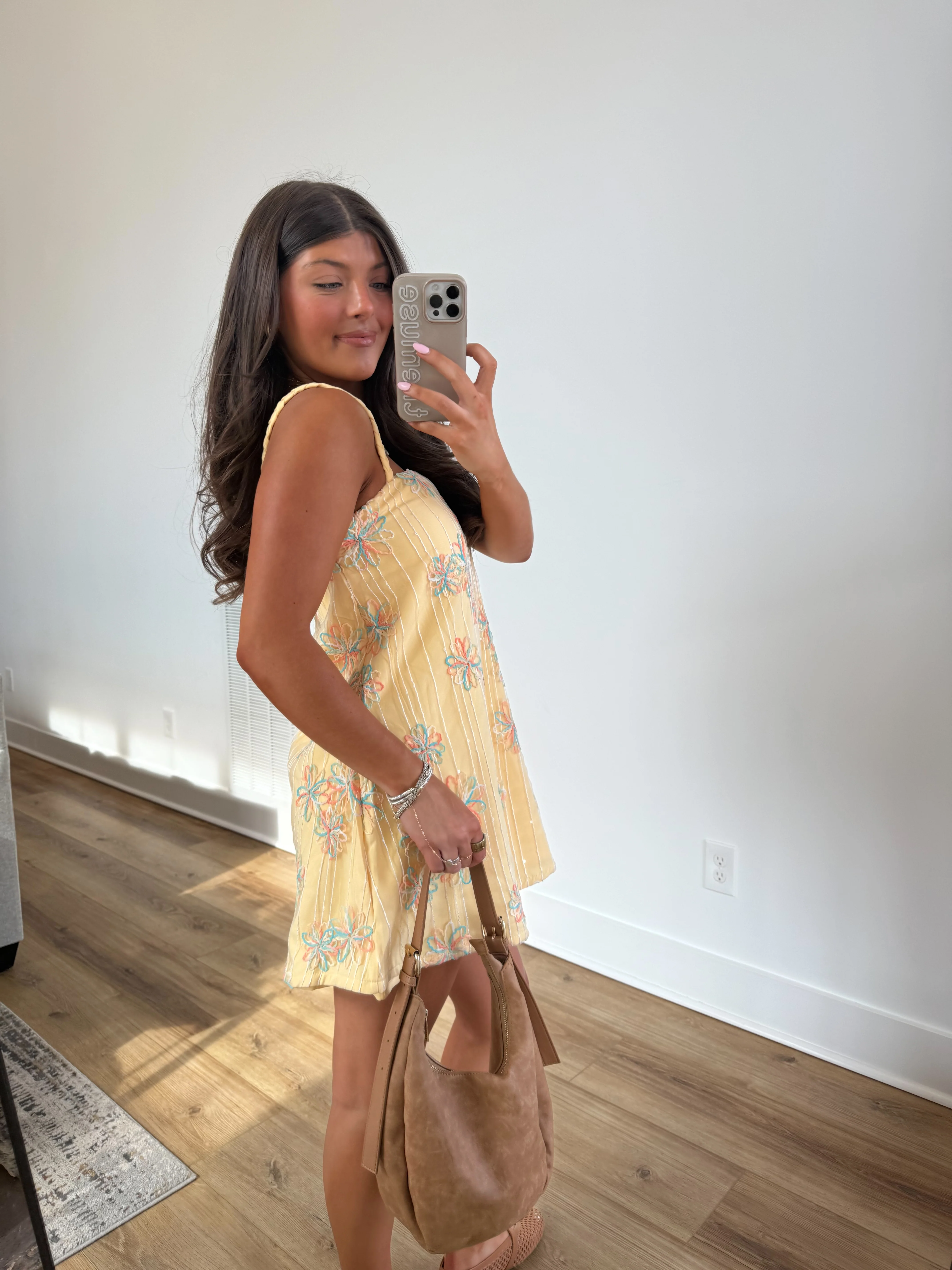 Spring Fling Babydoll Dress (Yellow)(Restock) - Image 4