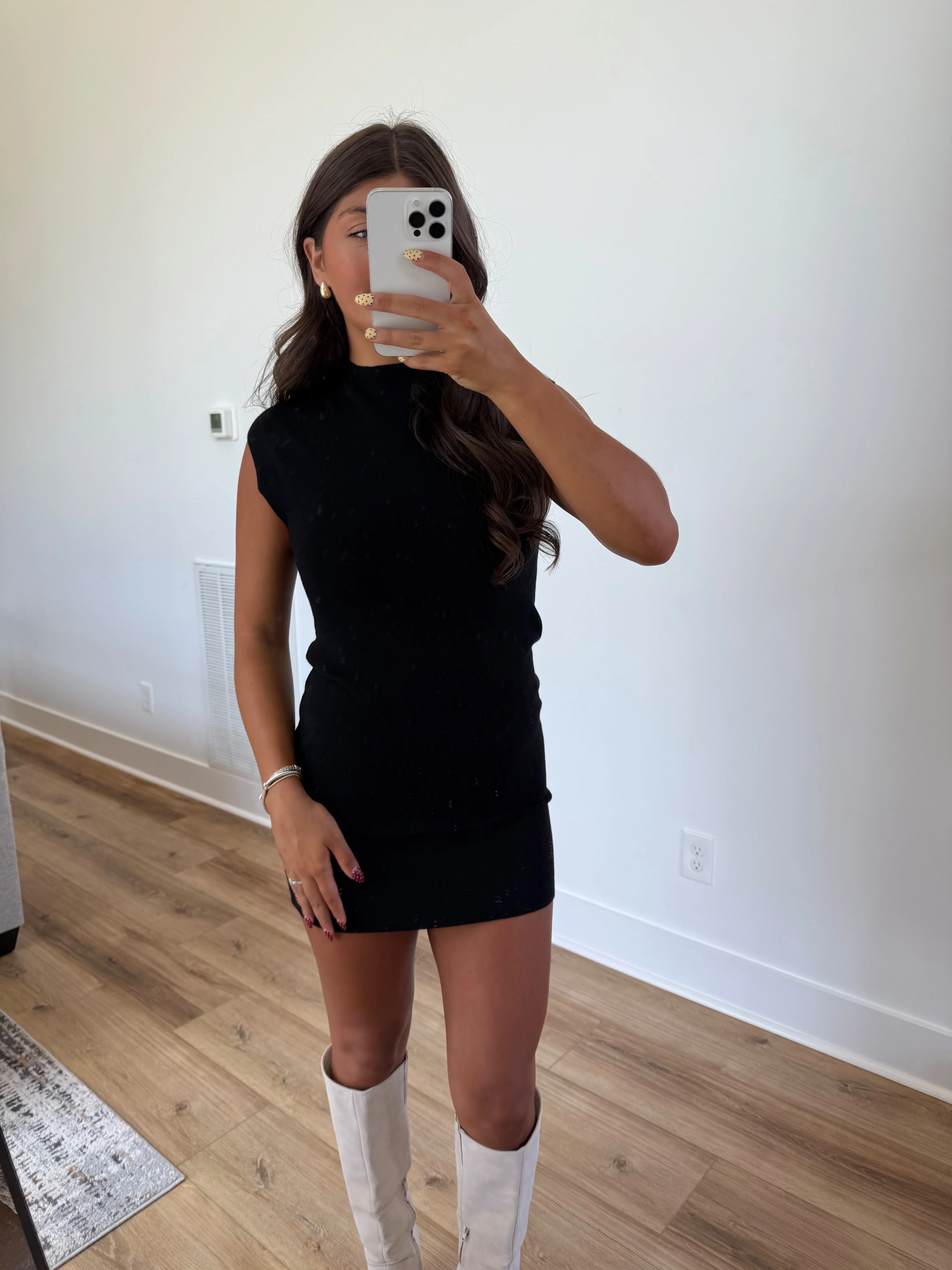 Staple Black Mini Dress - Image 2