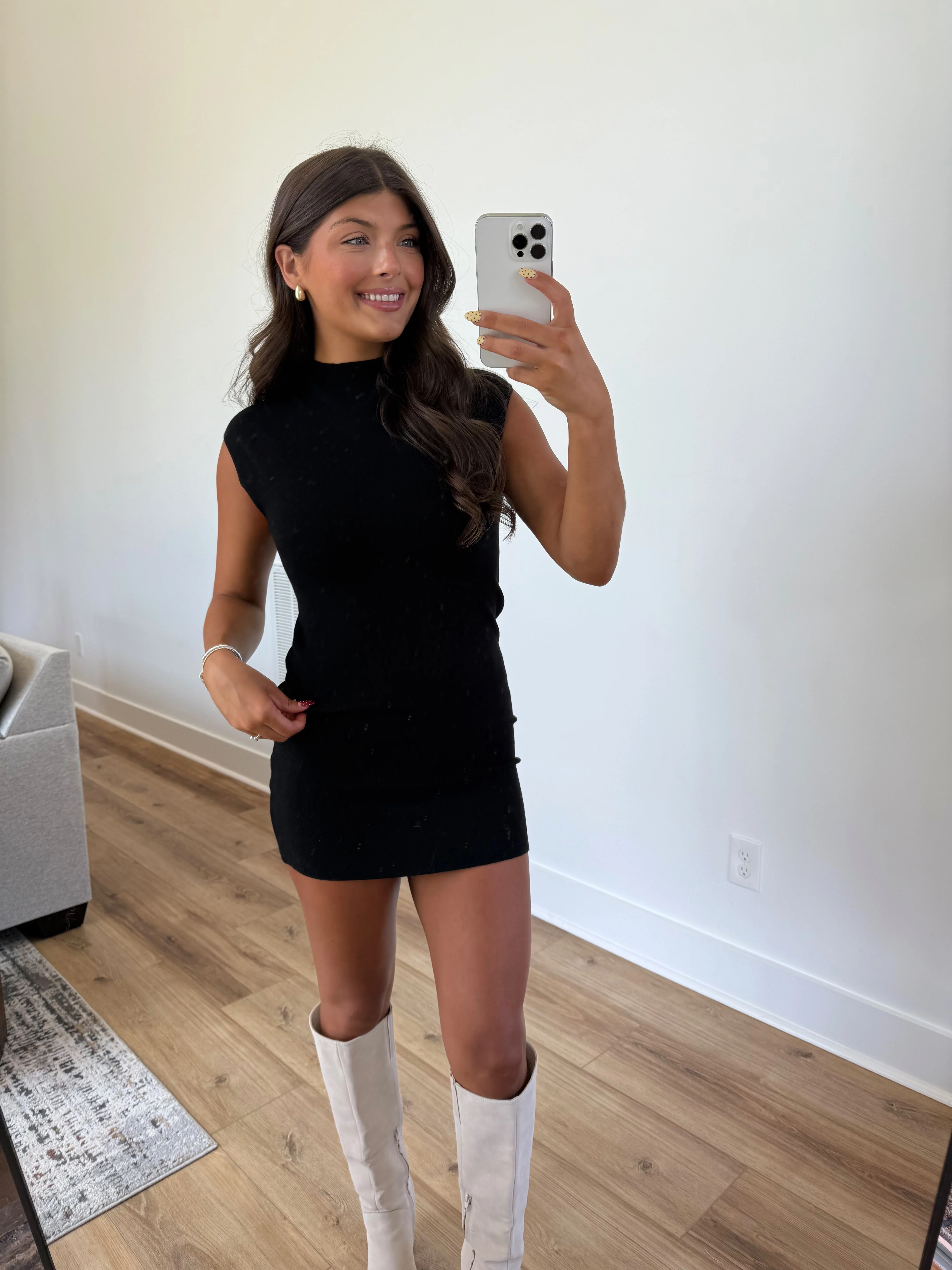 Staple Black Mini Dress - Image 5