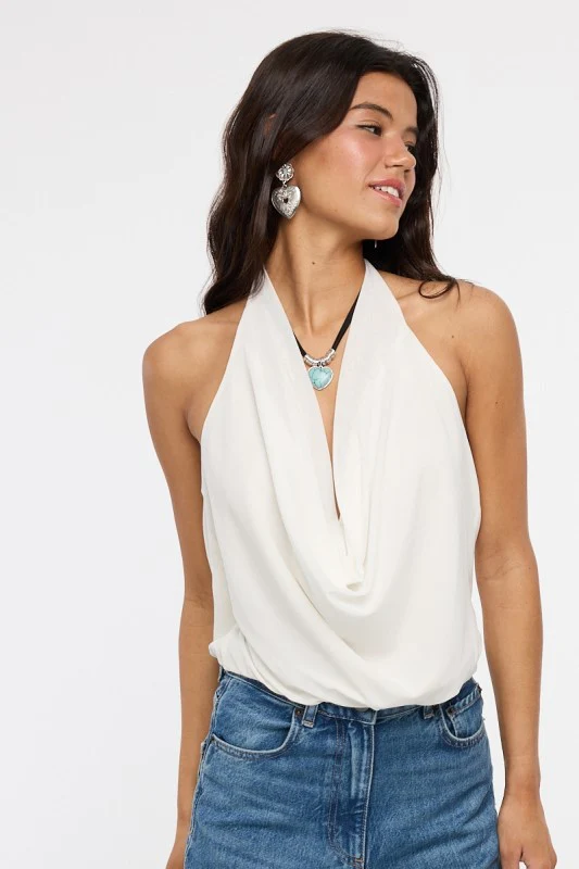 Staple Halter Top (White) - Image 6