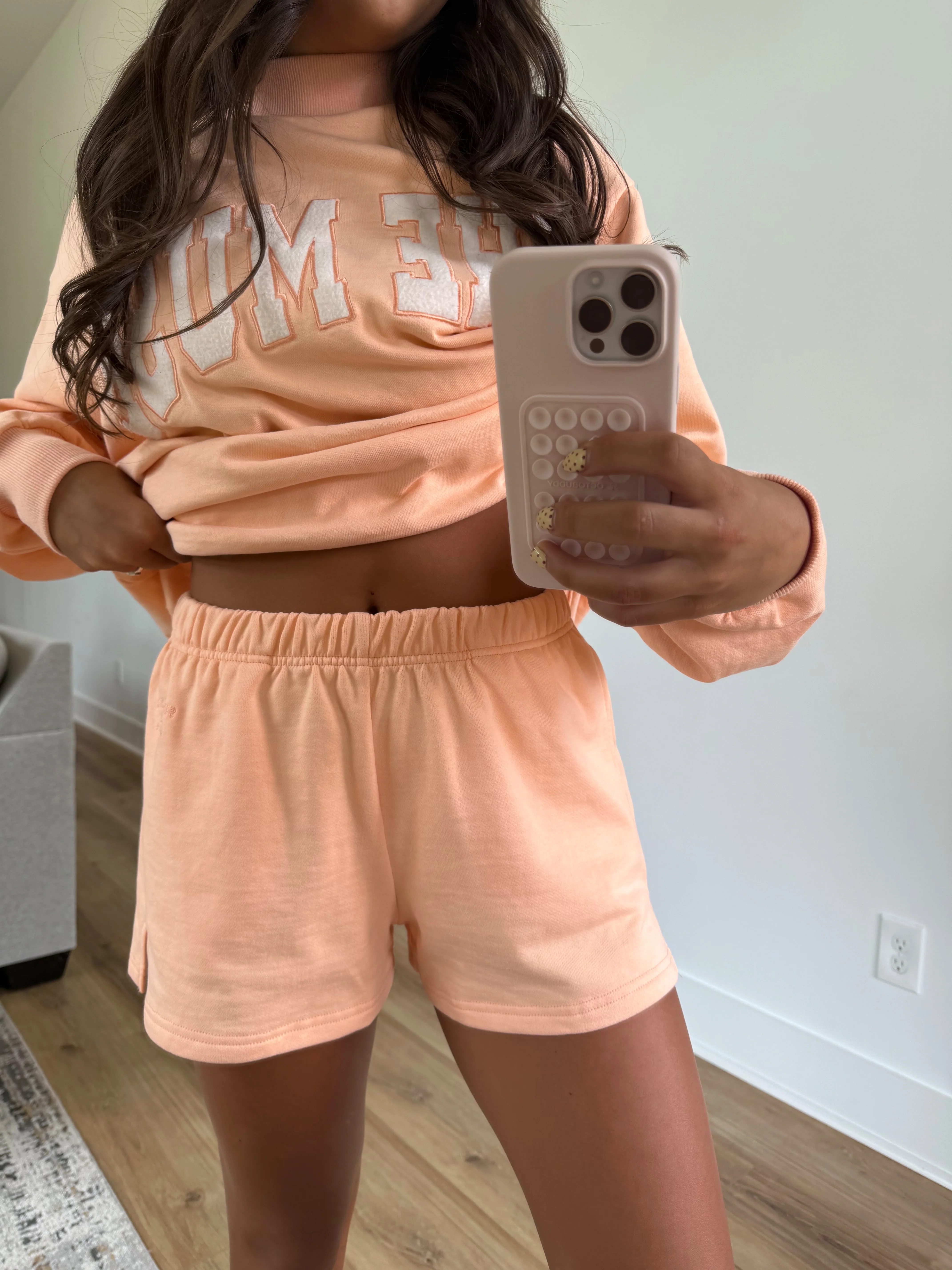 Starburst Orange Sweat Shorts - Image 7