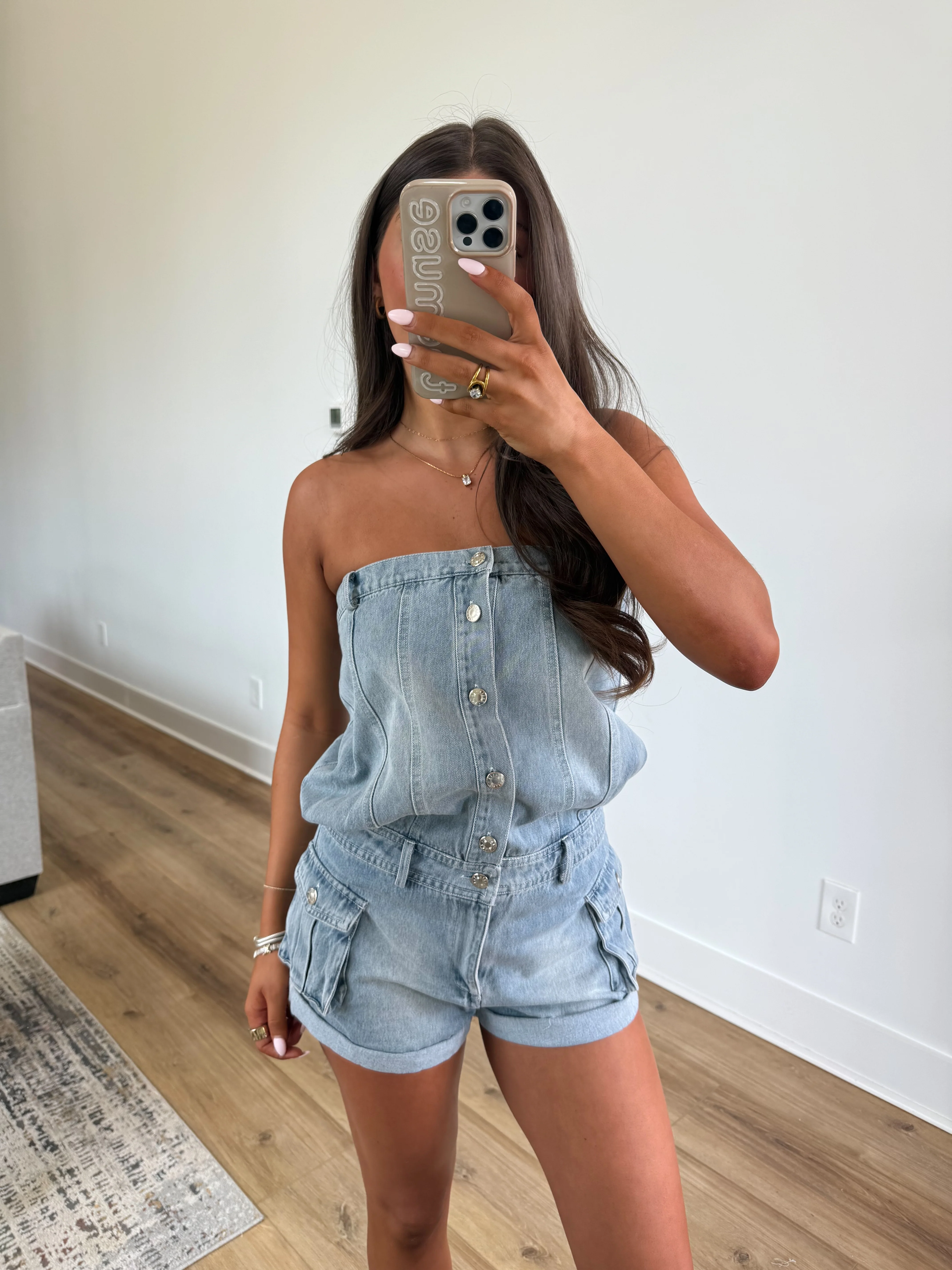 Strapless Slouch Romper - Image 3