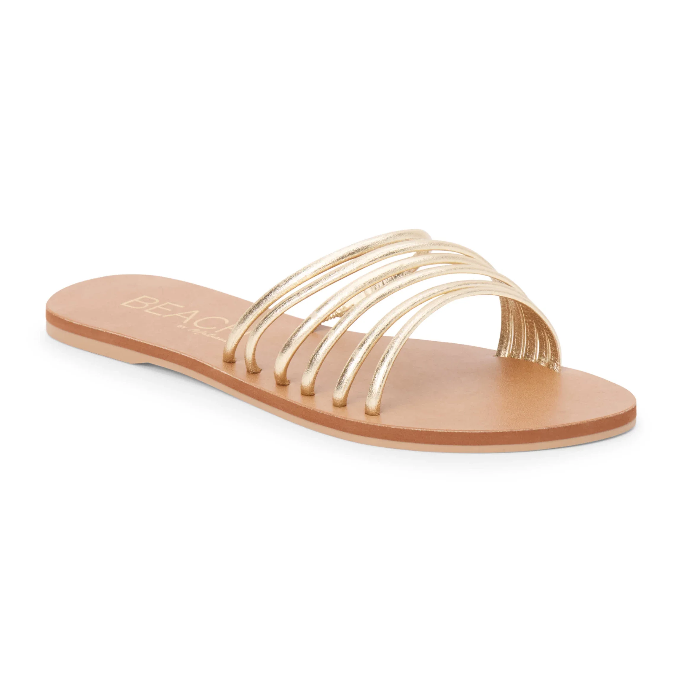 Strappy Gold Slip On - Image 3