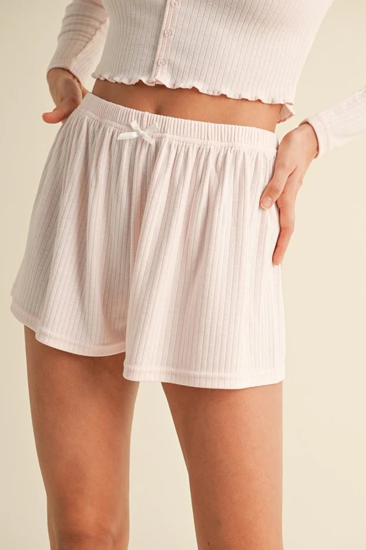 Strawberry Pointelle PJ SHORTS - Image 5