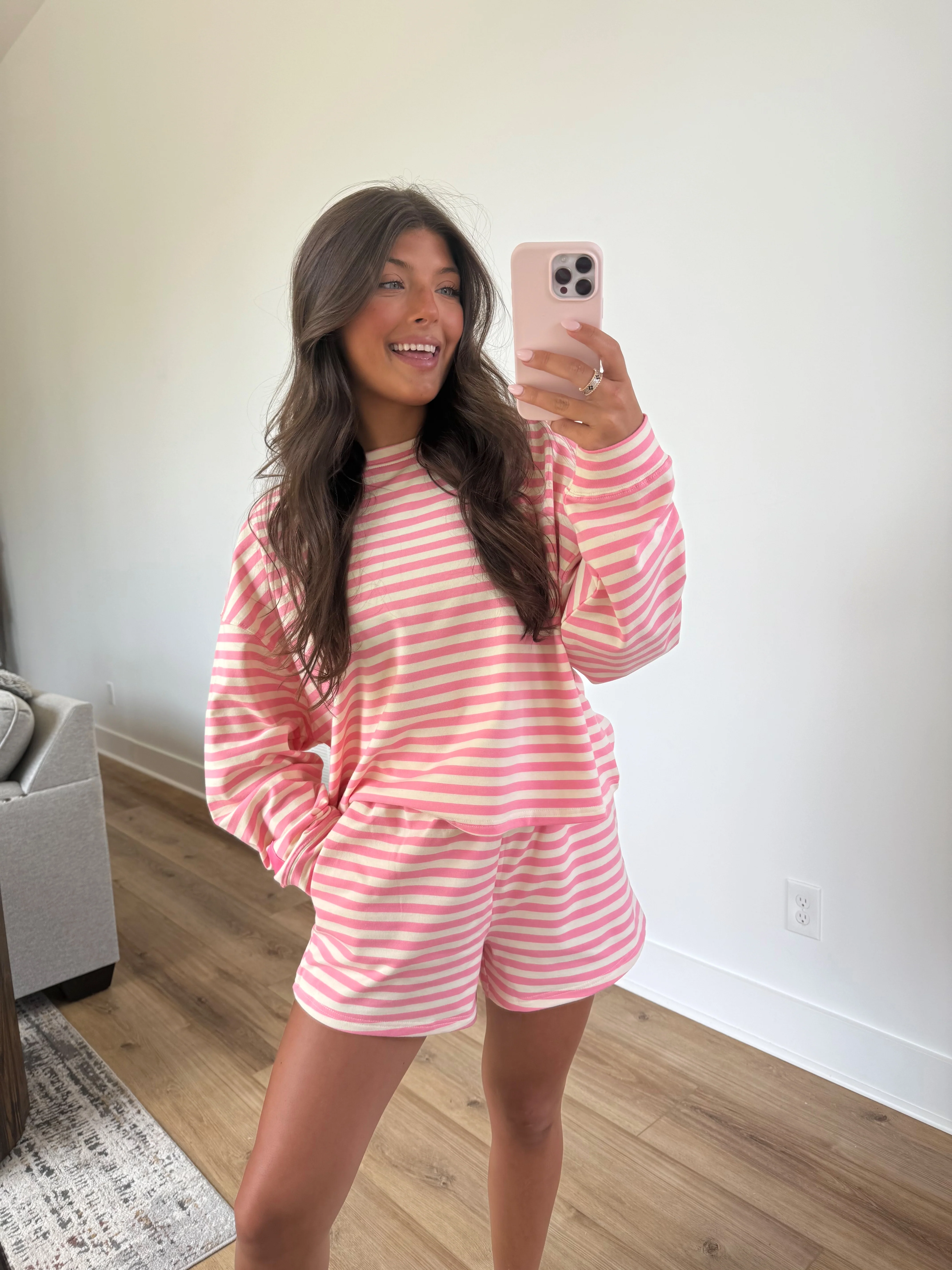 Strawberry Stripe Shorts Set - Image 5
