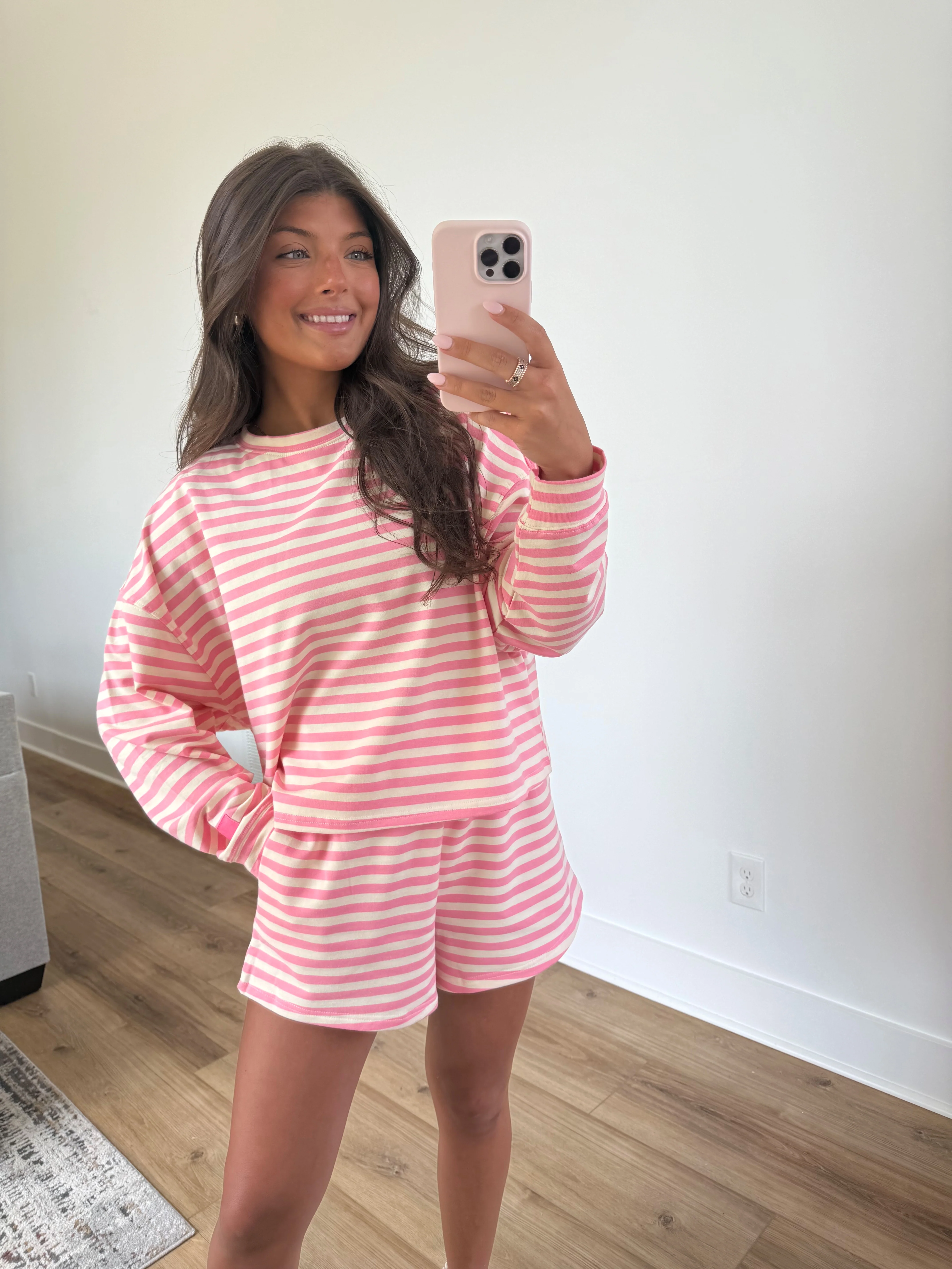 Strawberry Stripe Shorts Set - Image 6