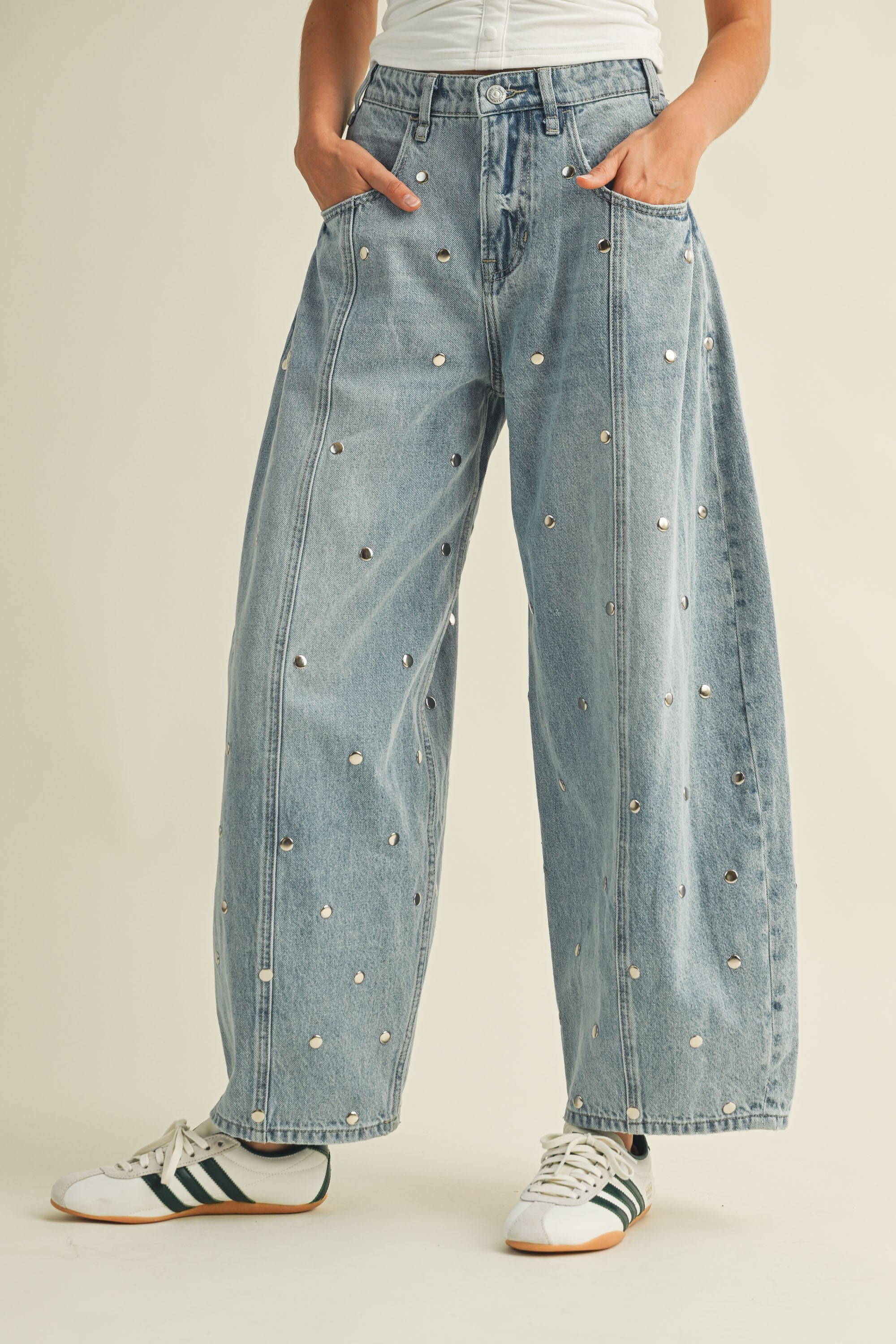Studded Dot Jeans (Denim) - Image 8