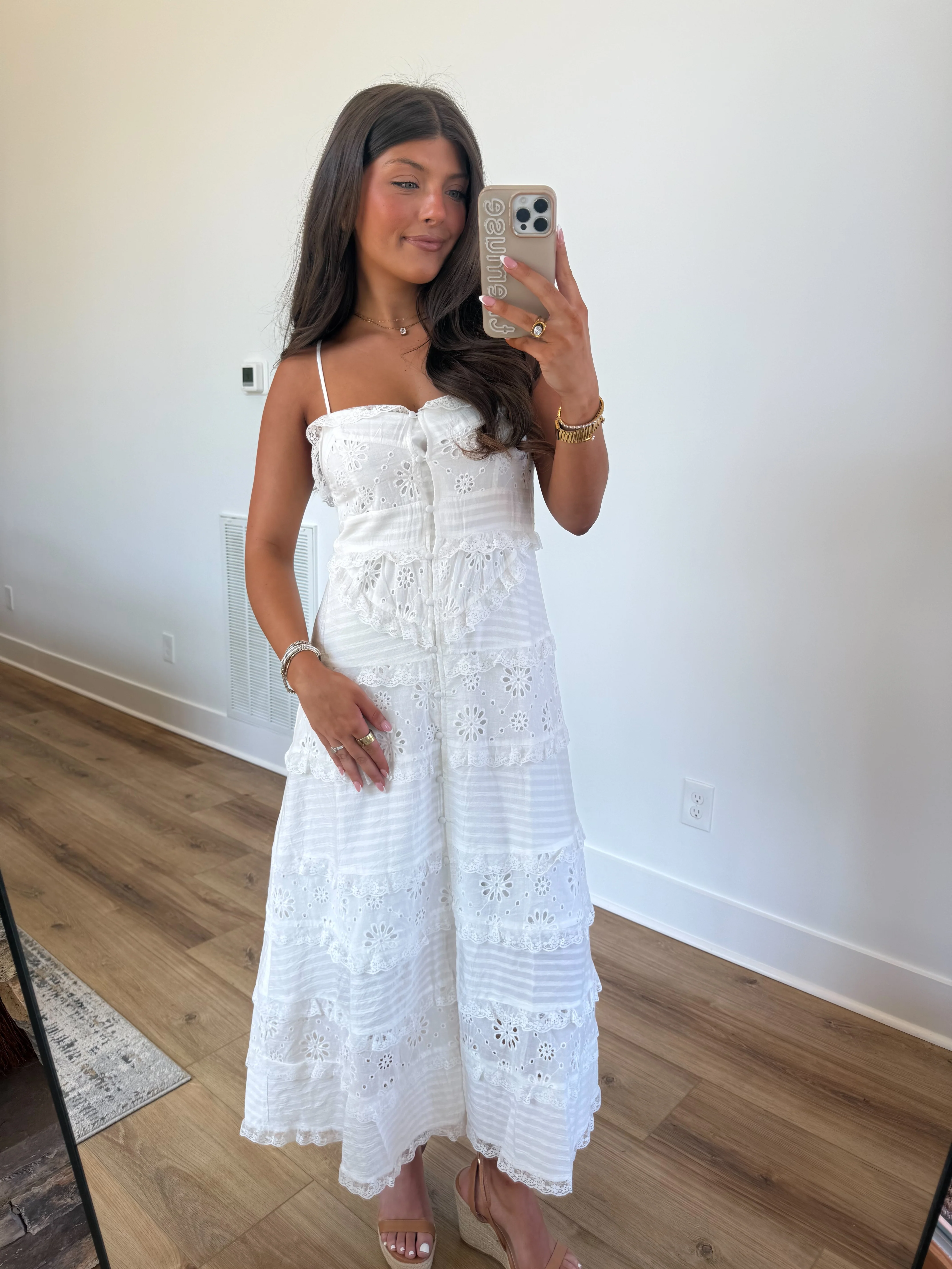 Stunning Eyelet Midi - Image 3