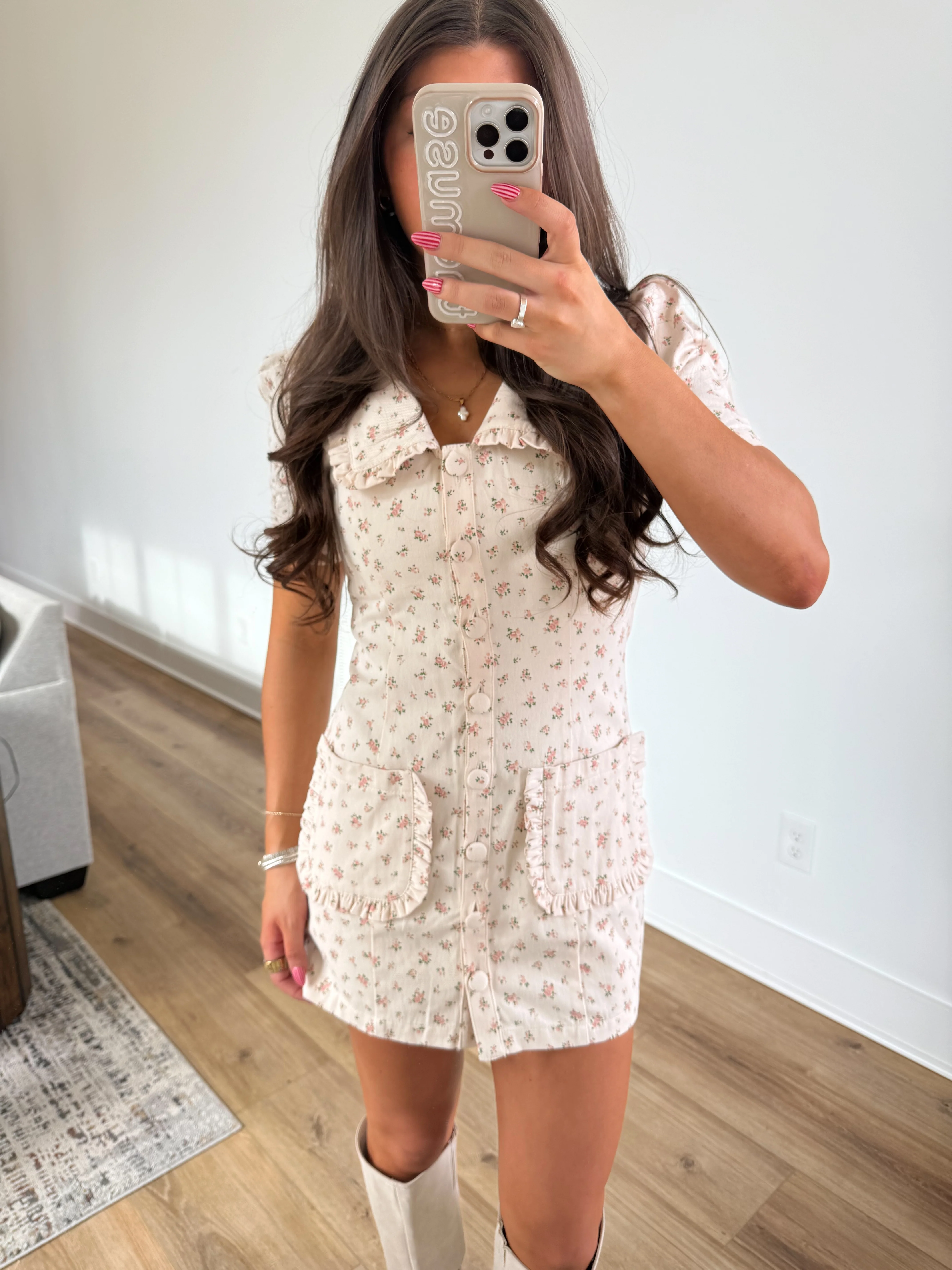 Summer Rose Mini Dress - Image 4