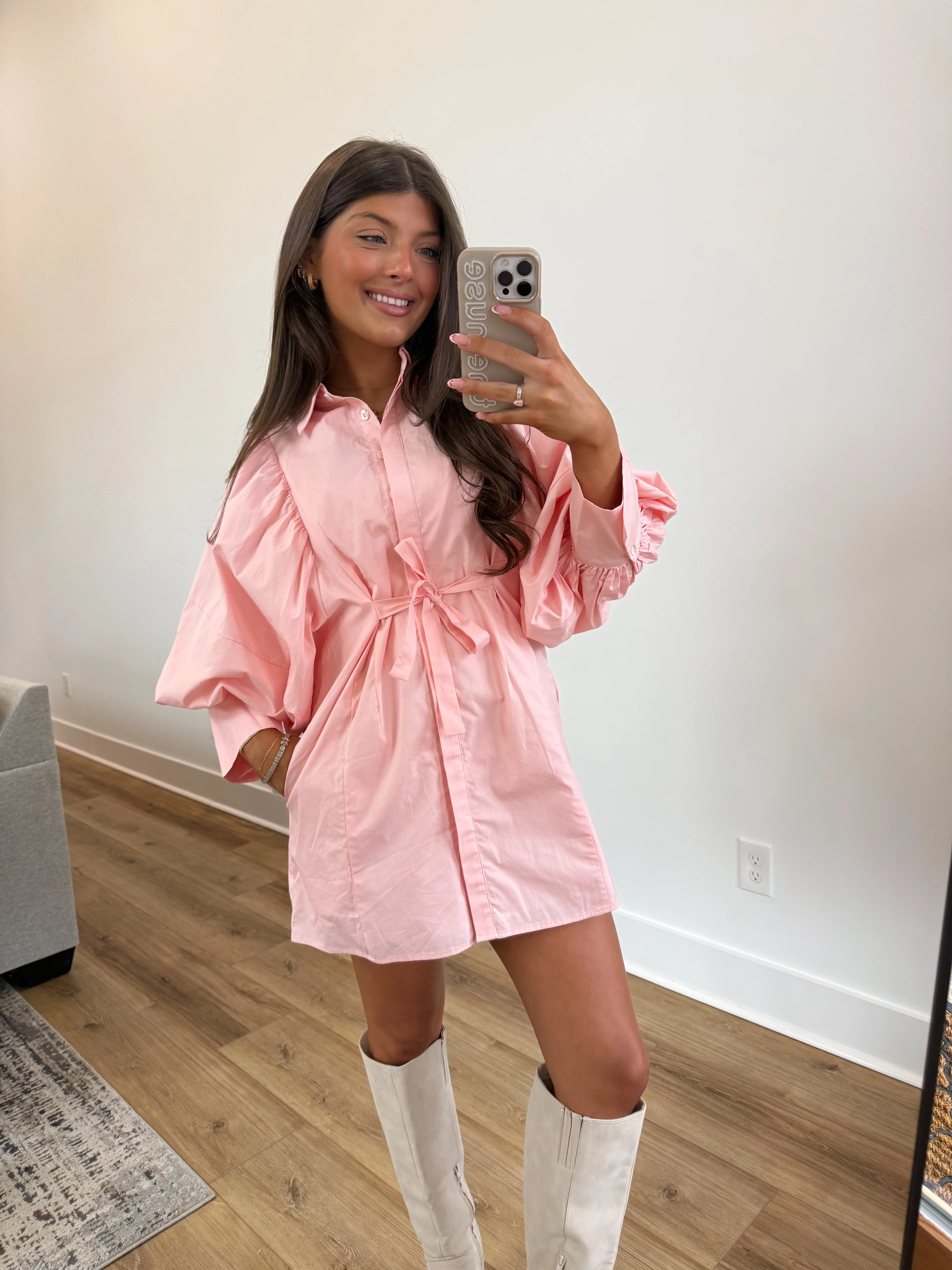 Sunday Morning Dress (Ballet Pink) - Image 3