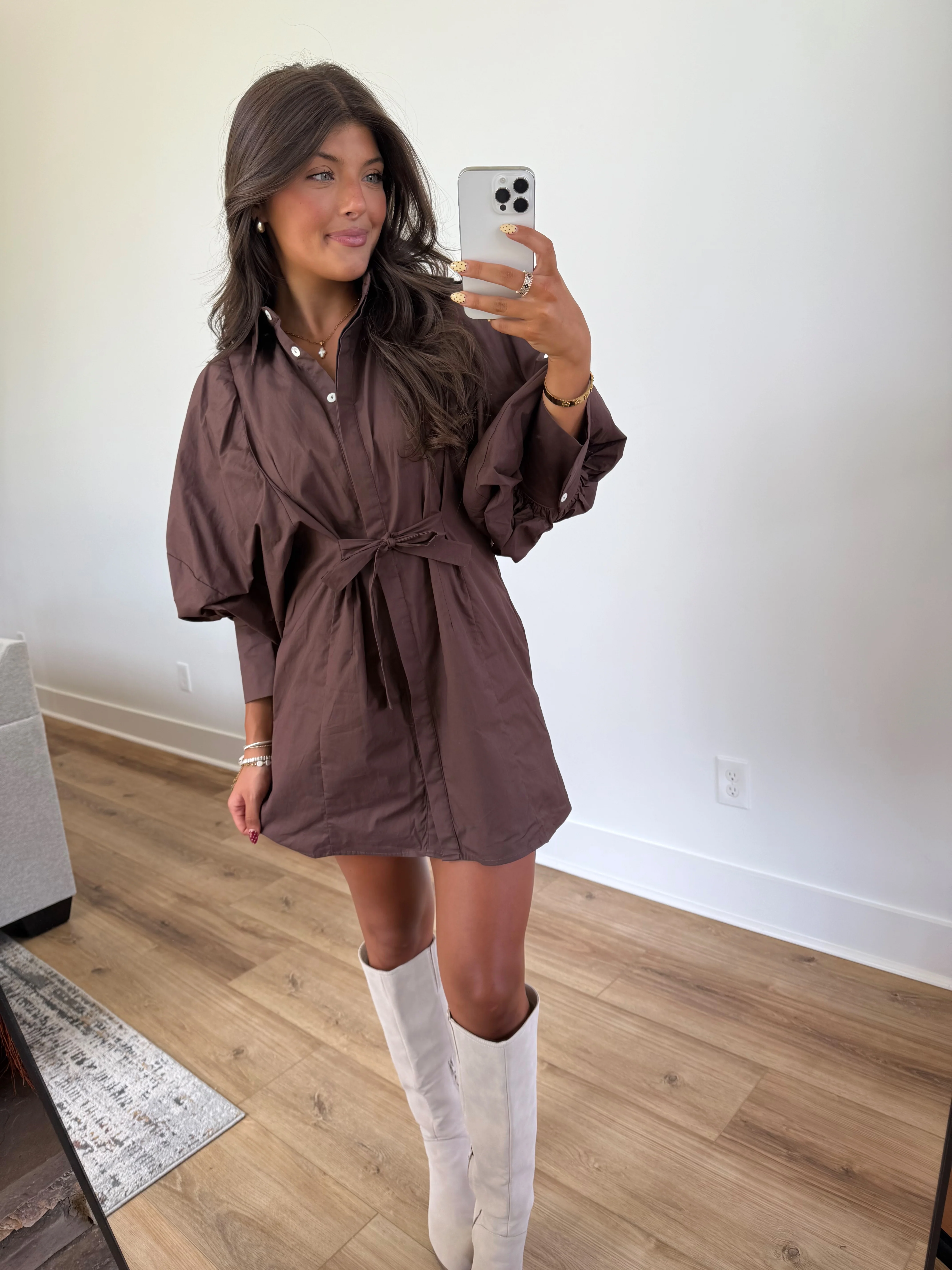 Sunday Morning Dress (Brown)(Restock) - Image 5