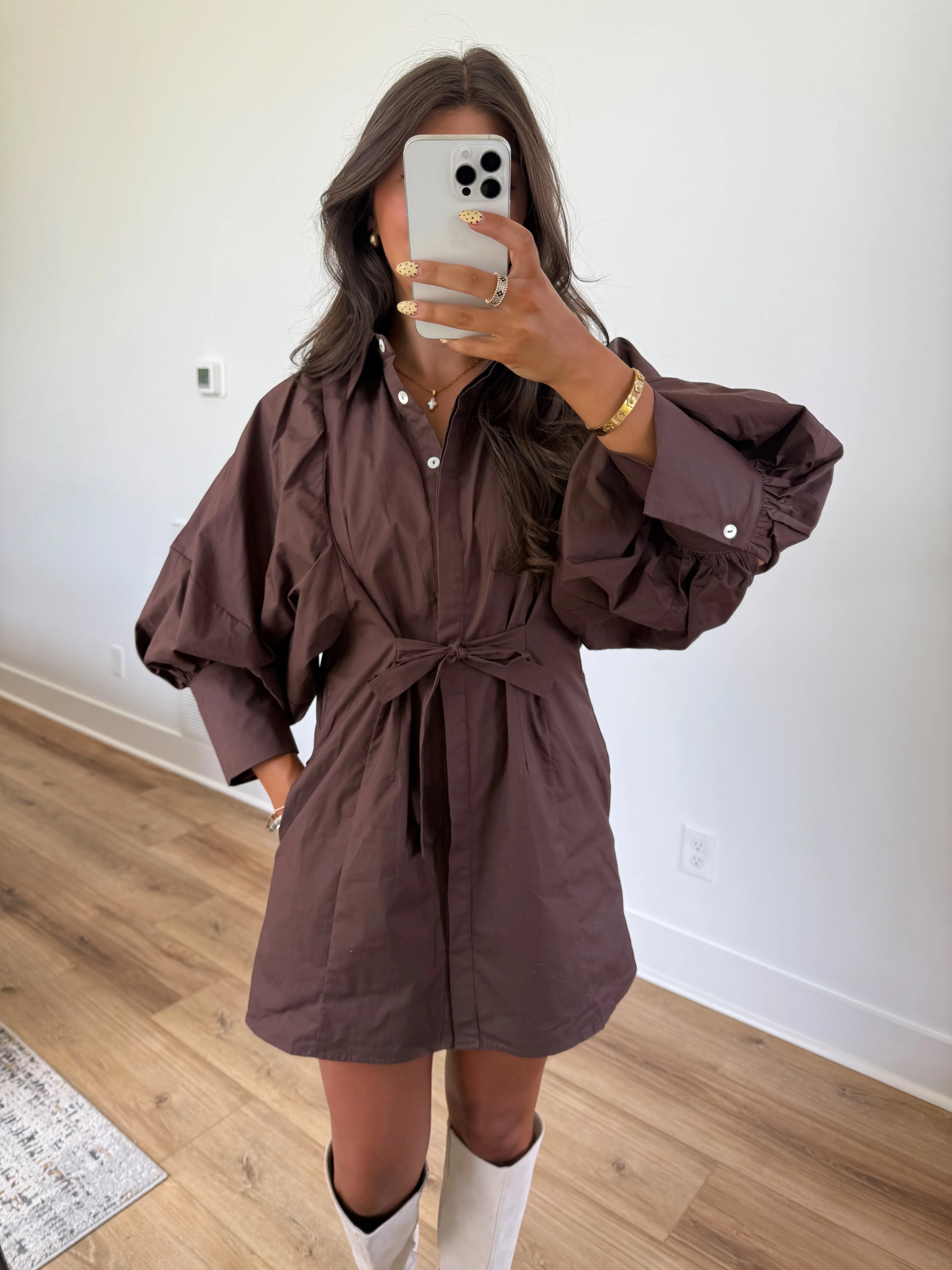 Sunday Morning Dress (Brown)(Restock) - Image 7