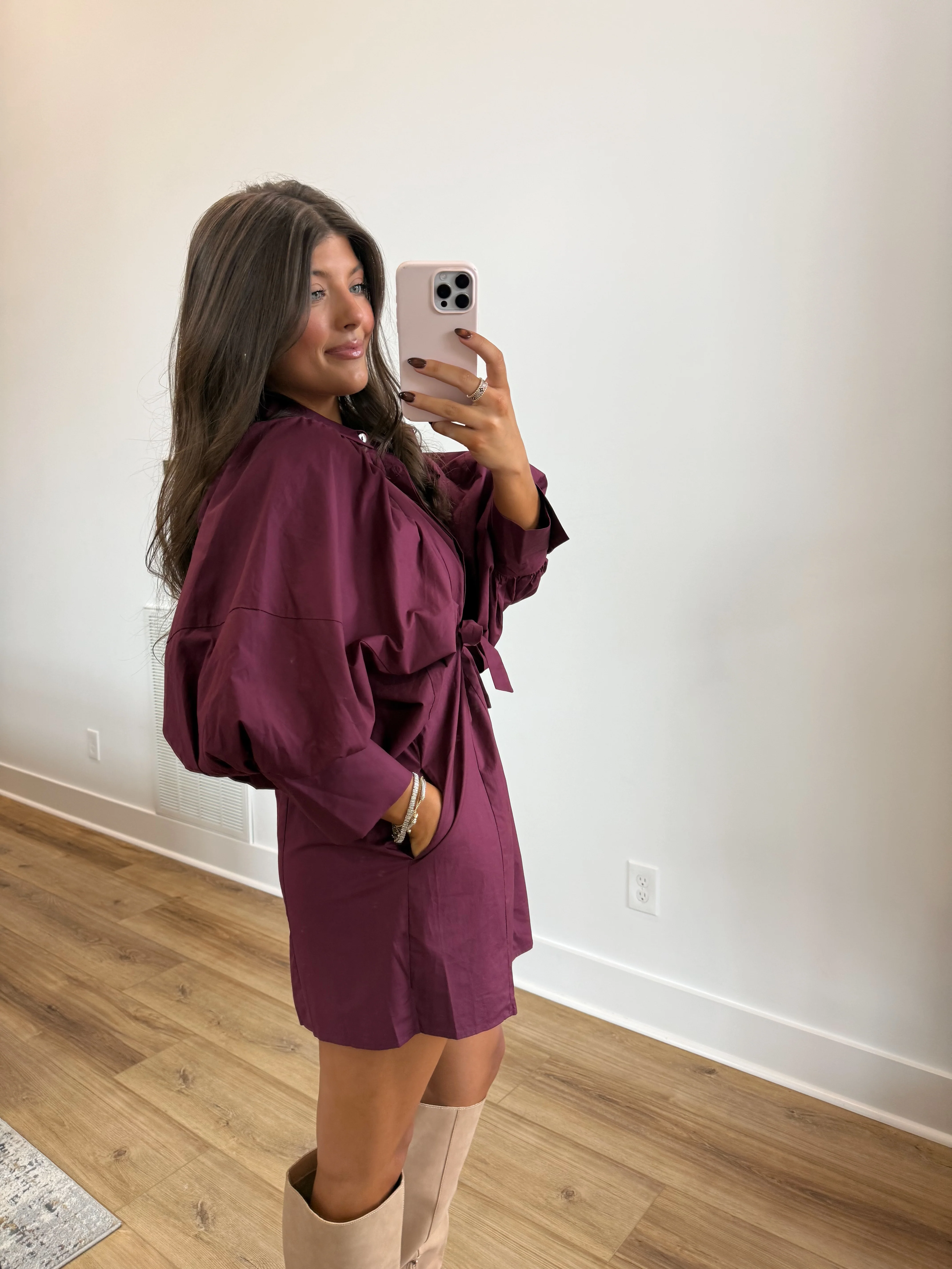 Sunday Morning Dress (Plum) - Image 4