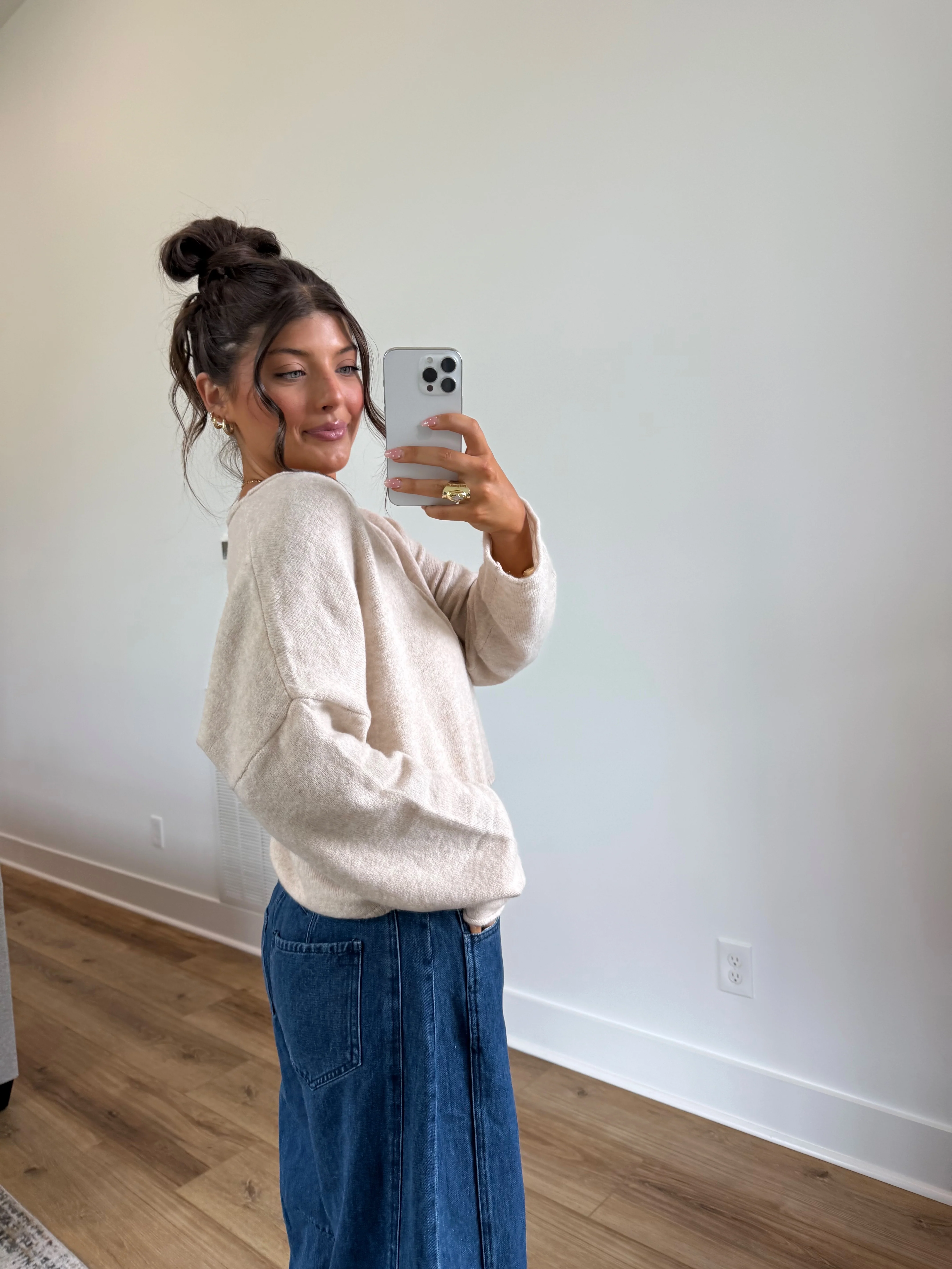 Sunday Morning V-Neck Sweater - Image 3