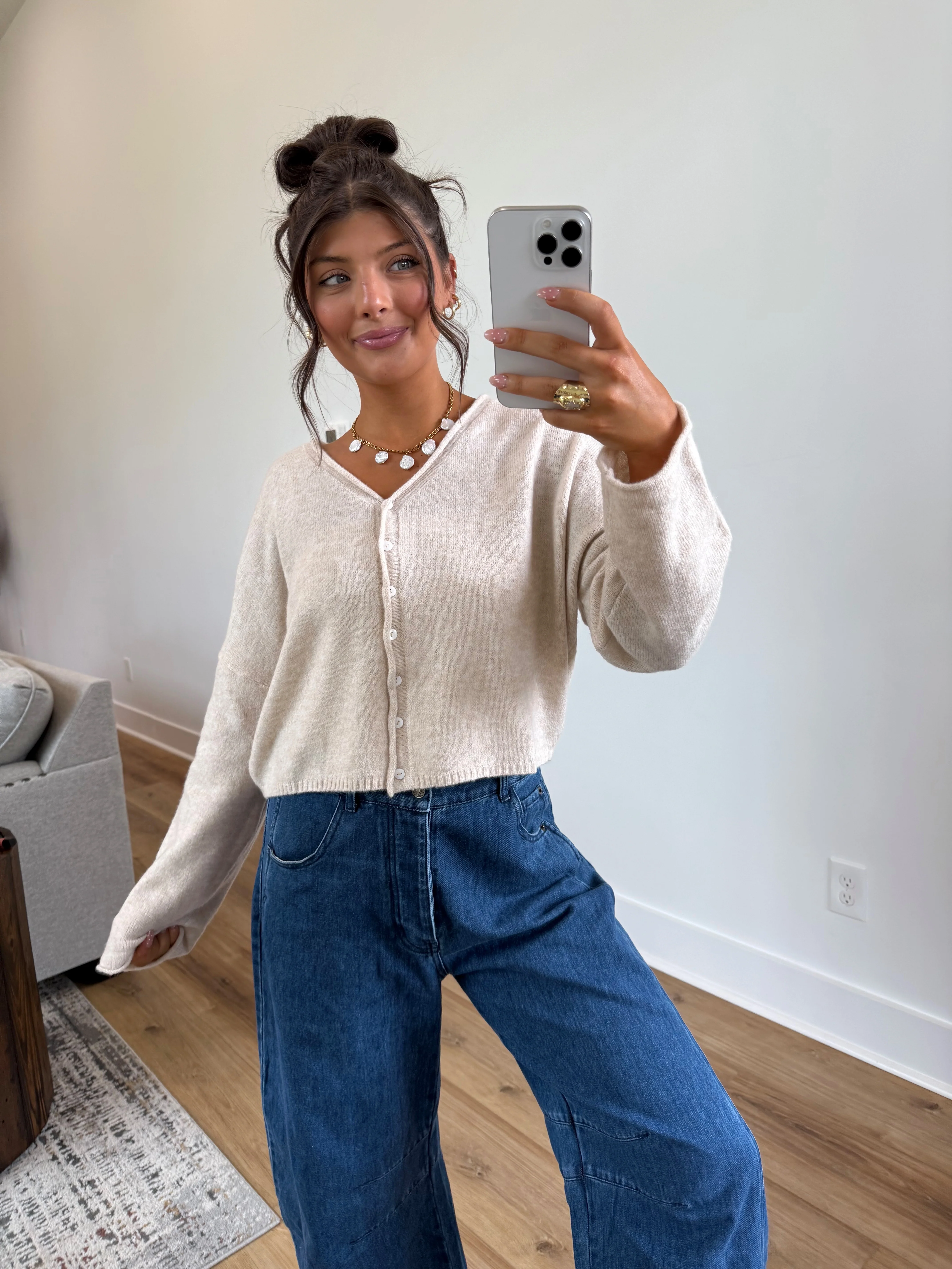Sunday Morning V-Neck Sweater - Image 4