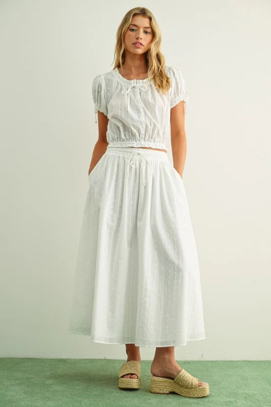 Sweet Eyelet Skirt Set - Image 8