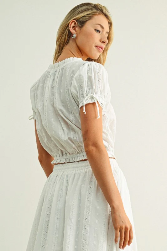 Sweet Eyelet Skirt Set - Image 9