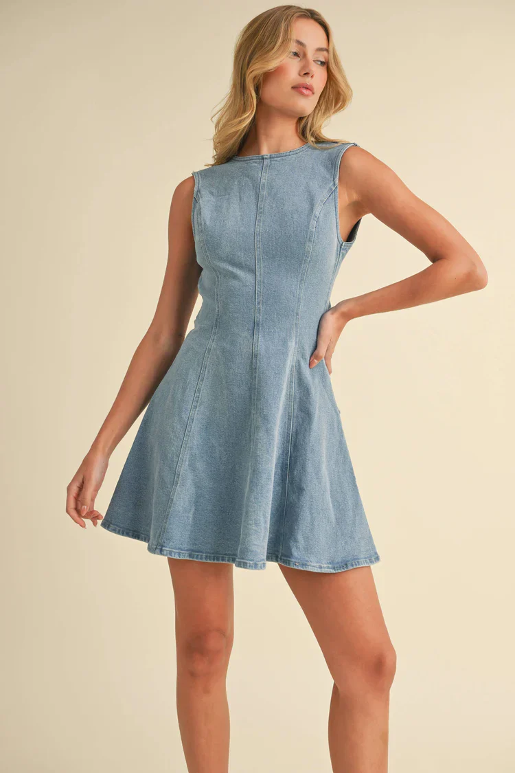 Sweet on You Dress (Denim) - Image 5