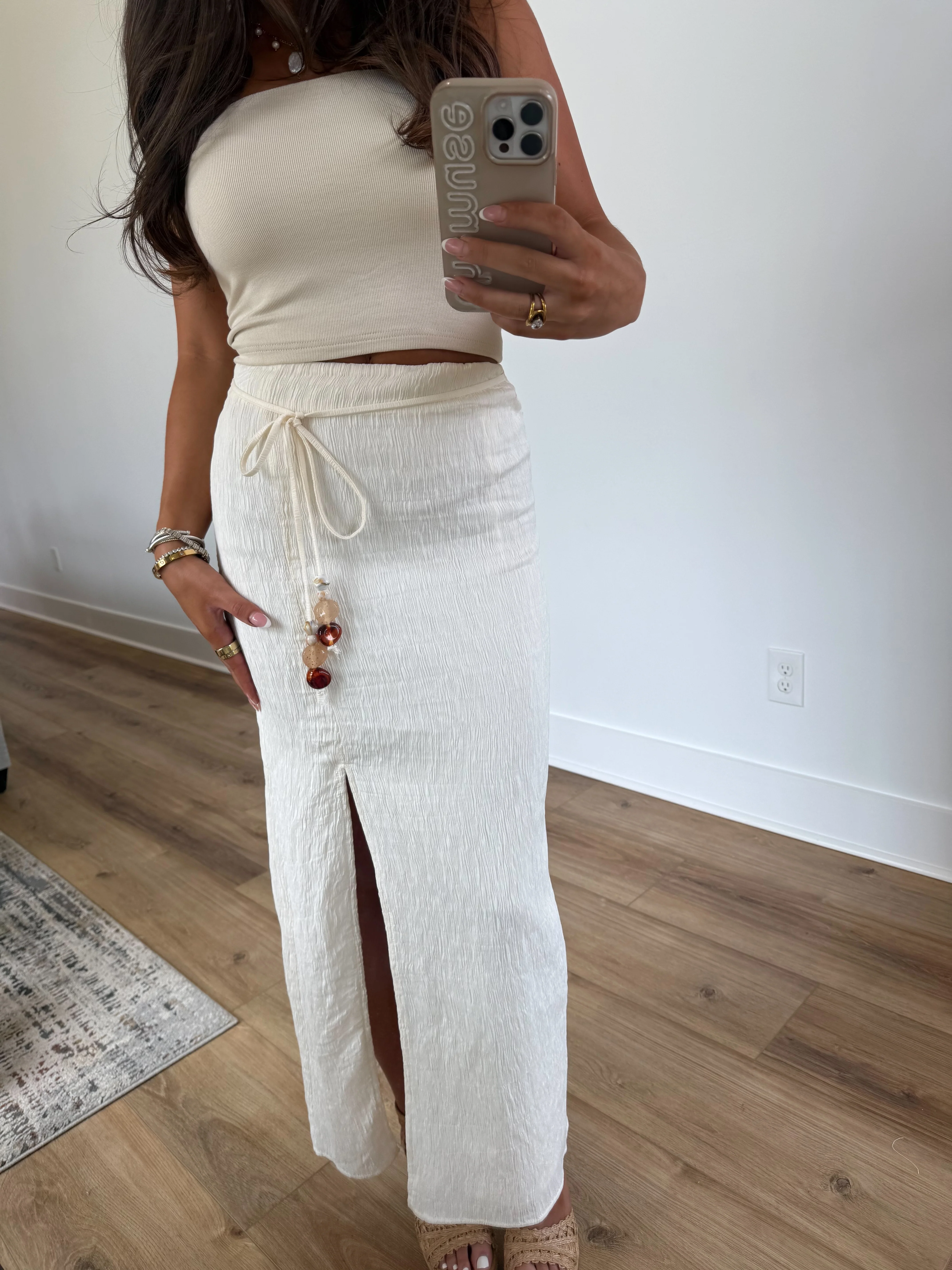 Tan Tie Skirt - Image 2